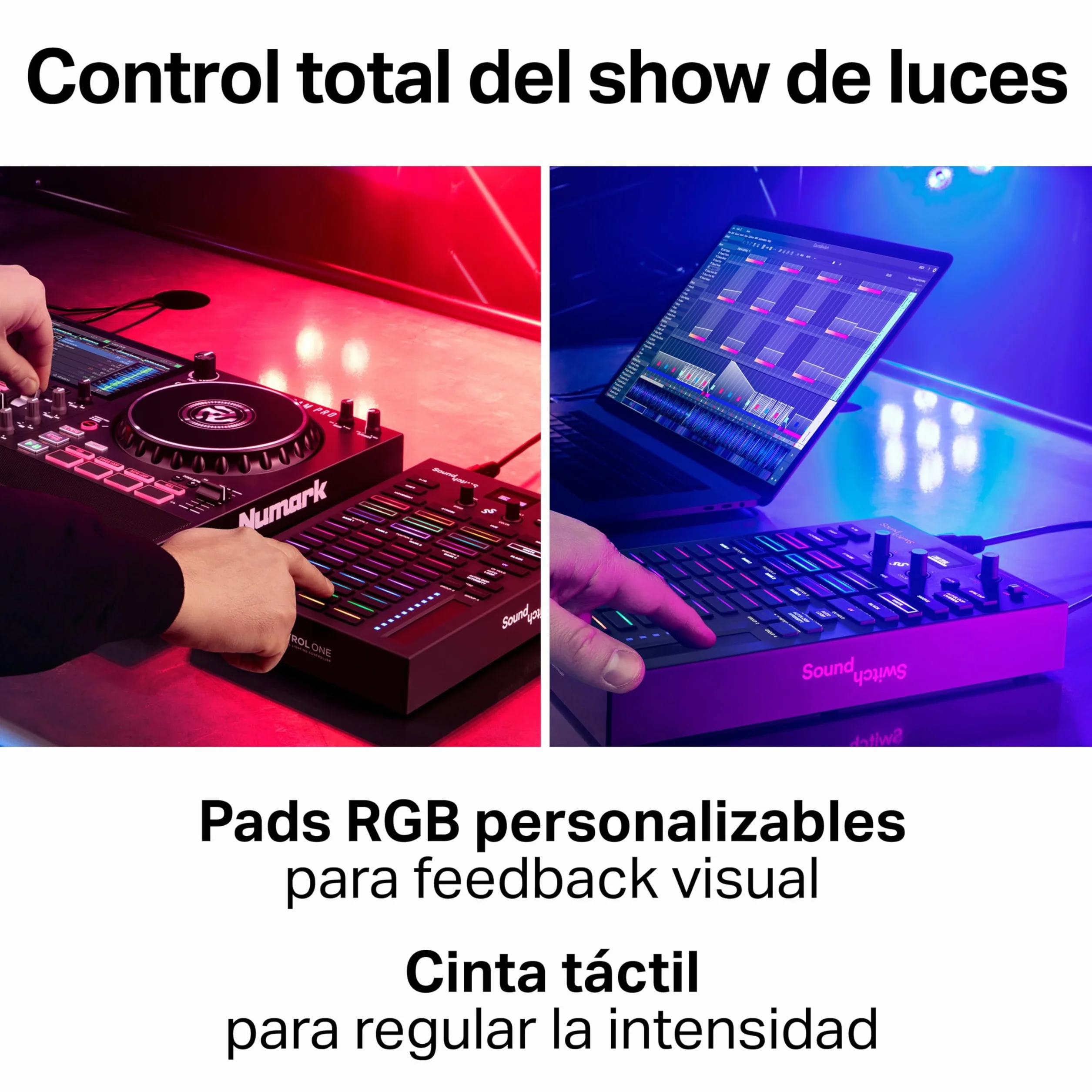 SoundSwitch Control One - Controlador de Iluminación DMX DJ Profesional Con 3 Meses de Acceso al Software SoundSwitch y Soporte Para Phillips Hue