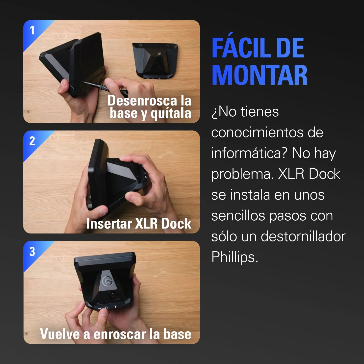 Elgato XLR Dock MK.2 - Accesorio de interfaz de audio para Stream Deck +, 80 dB de ganancia, alimentación phantom, Clipguard 2.0, efectos DSP, USB-C, funciona con cualquier micrófono XLR
