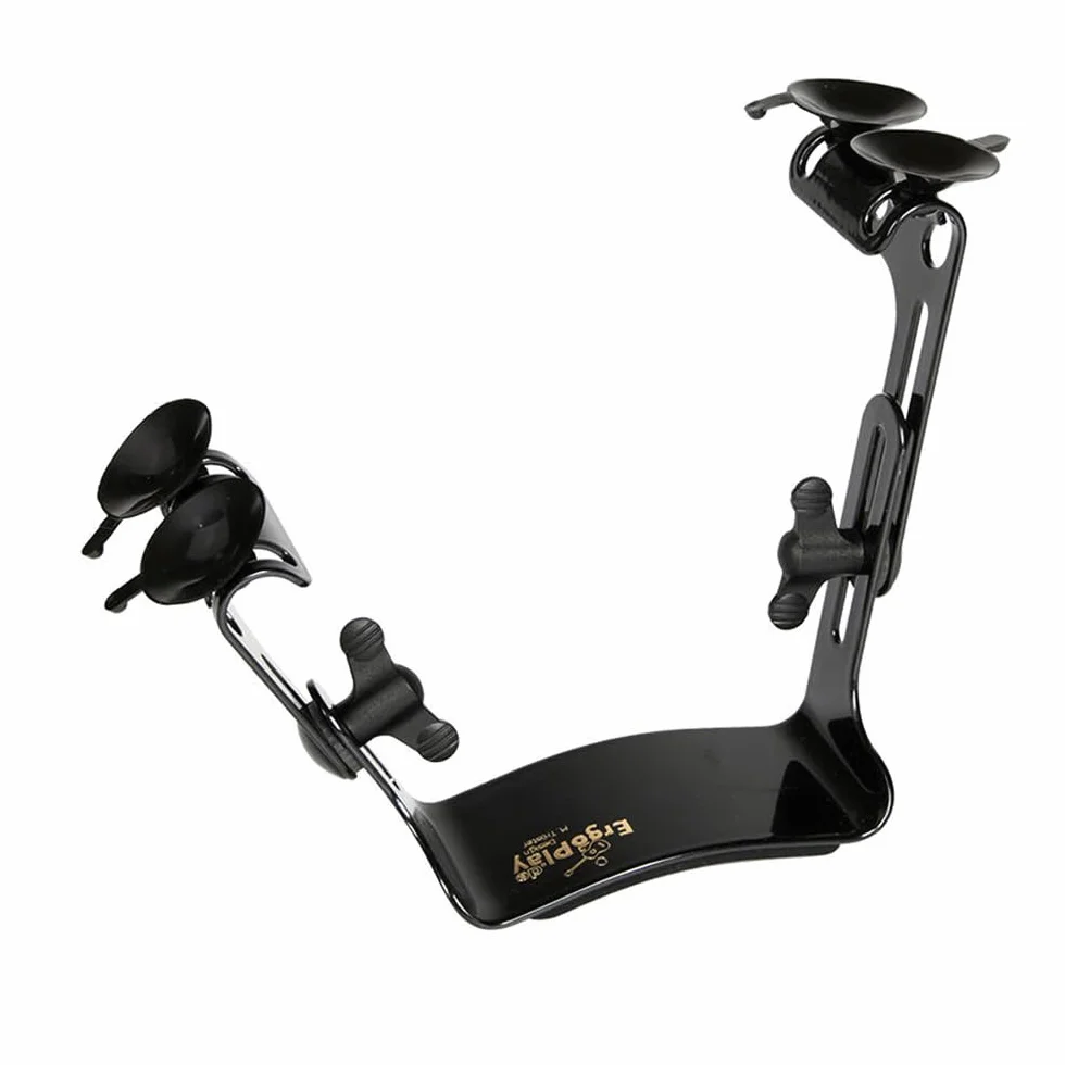 soporte para guitarra Michael Tröster – ayuda ergonómica para tocar guitarra clásica – regulable en altura e inclinación – con ventosas y láminas protectoras - para jugadores altos - negro