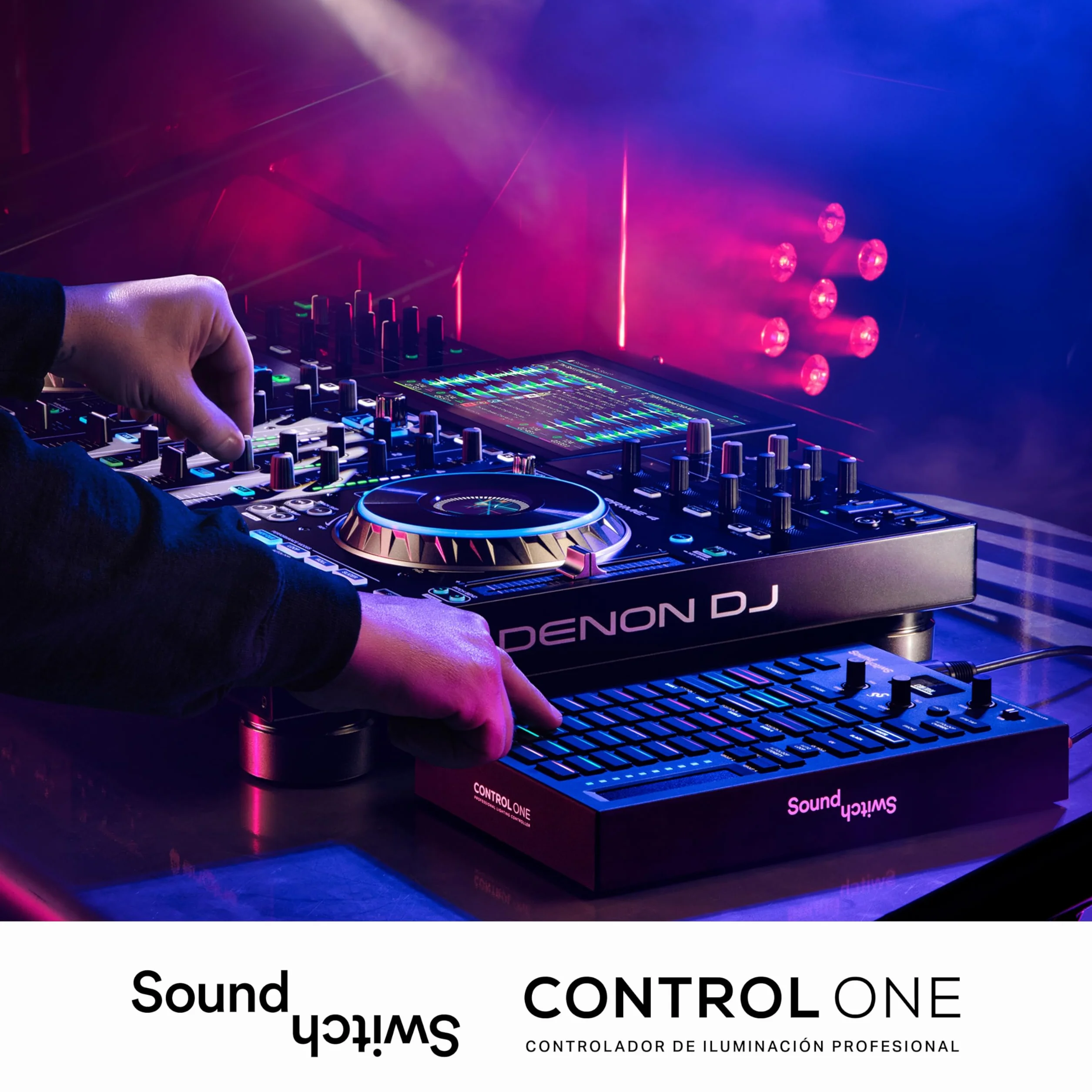 SoundSwitch Control One - Controlador de Iluminación DMX DJ Profesional Con 3 Meses de Acceso al Software SoundSwitch y Soporte Para Phillips Hue
