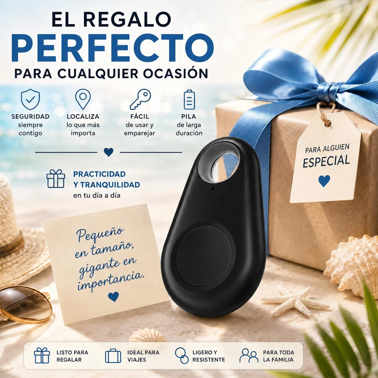 Rastreador Bluetooth Android, Tag Localizador de Llaves, Moto Tag Perros Gatos, Llavero Maleta, Alarma Antirrobo, Sin Suscripción