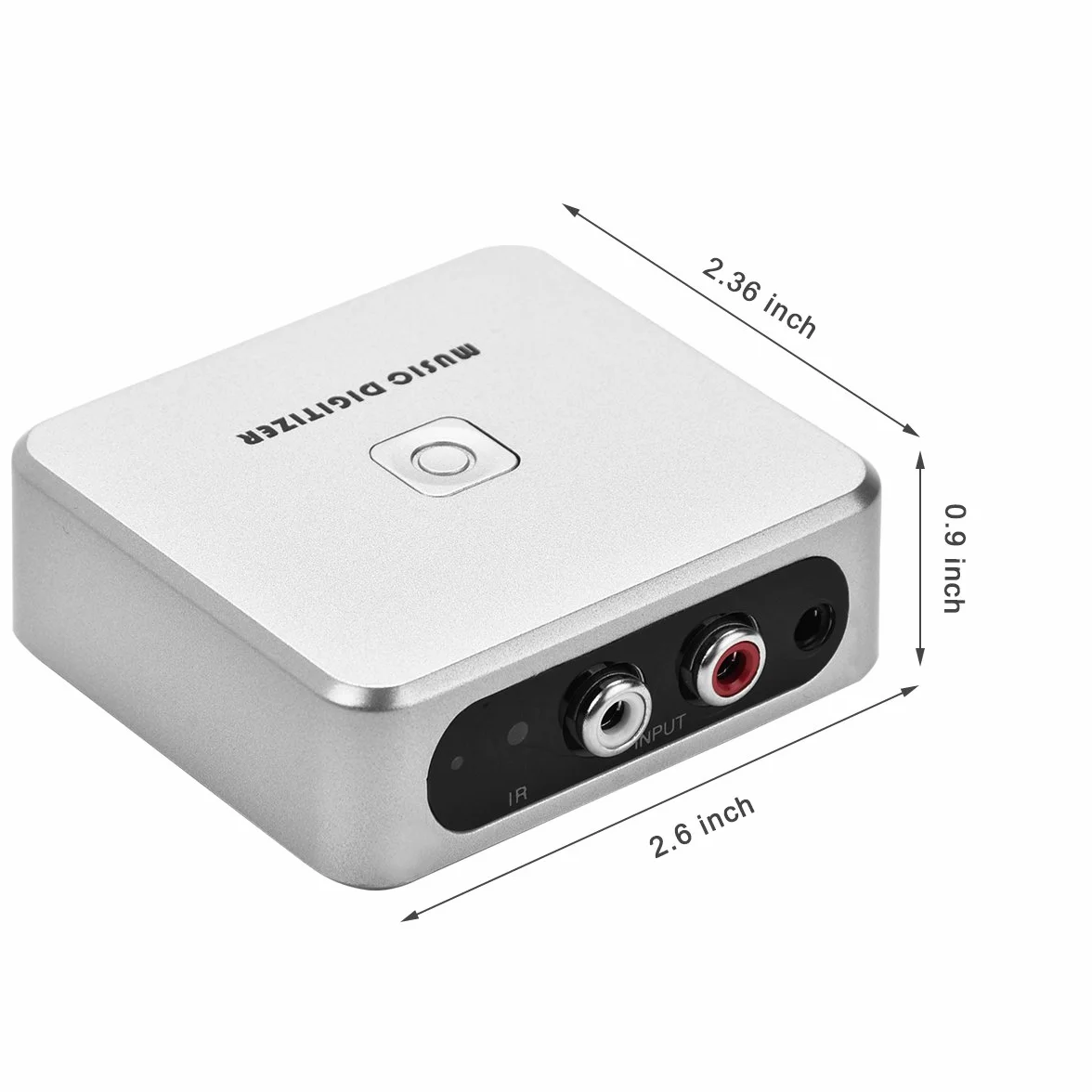 Digitalizador de música con grabadora, puertos de entrada de 3,5 mm y RCA, con mando a distancia, graba en MP3