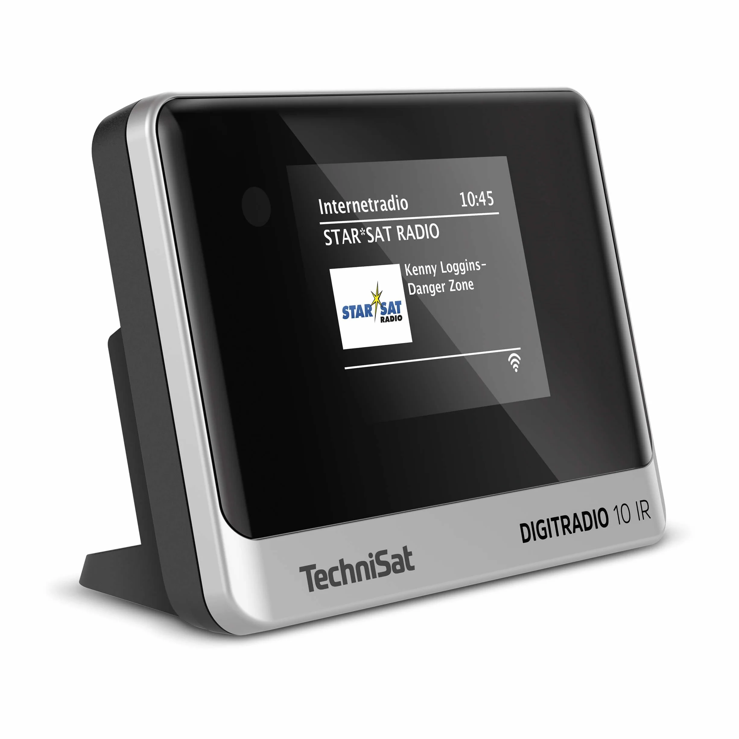 TechniSat DIGITRADIO 10 IR - DAB+ y Adaptador de Radio por Internet (WLAN, Pantalla a Color, Bluetooth, Mando a Distancia, Despertador, Idóneo para Actualizar los Sistemas Hi-Fi Existentes) Negro/Plat