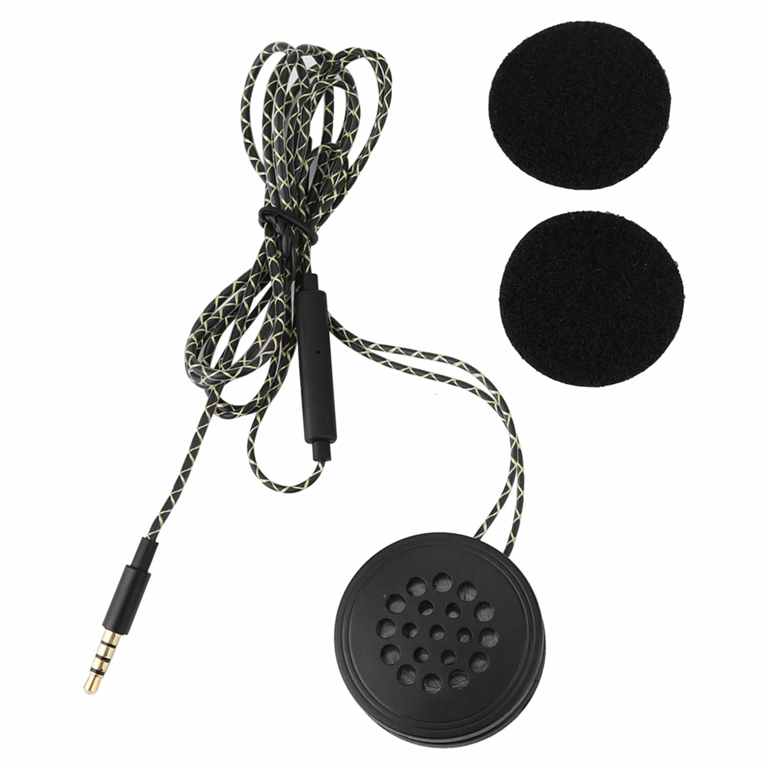 Auriculares para Casco de Moto con Cable, Jack 3,5 mm, Compatible iOS Android MP3