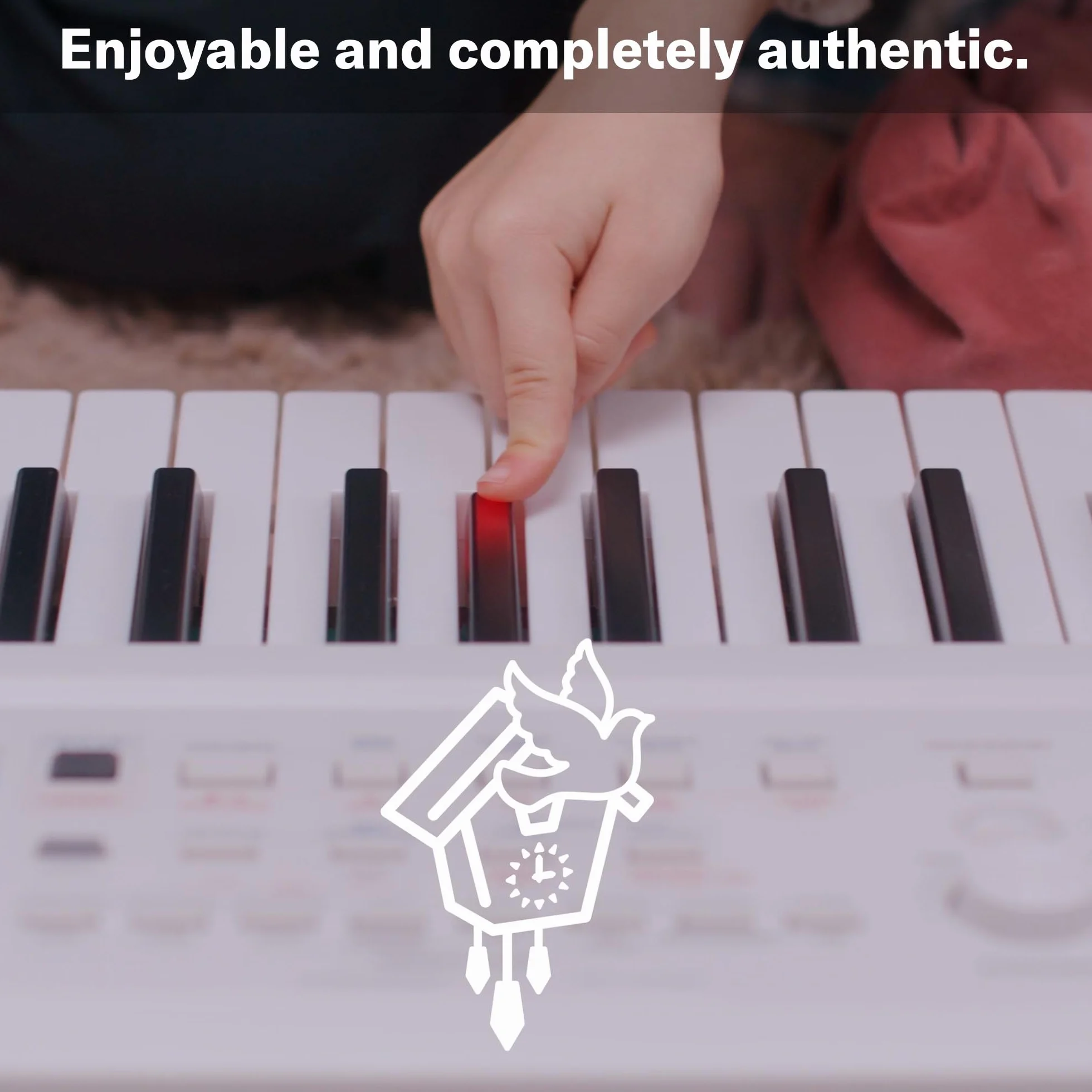 Yamaha EZ-310 Teclado portátil, cómoda función de luces guía y 61 teclas sensibles a la pulsación con polifonía de 48 notas, incluye 2 clases online con un profesor de Yamaha Music School