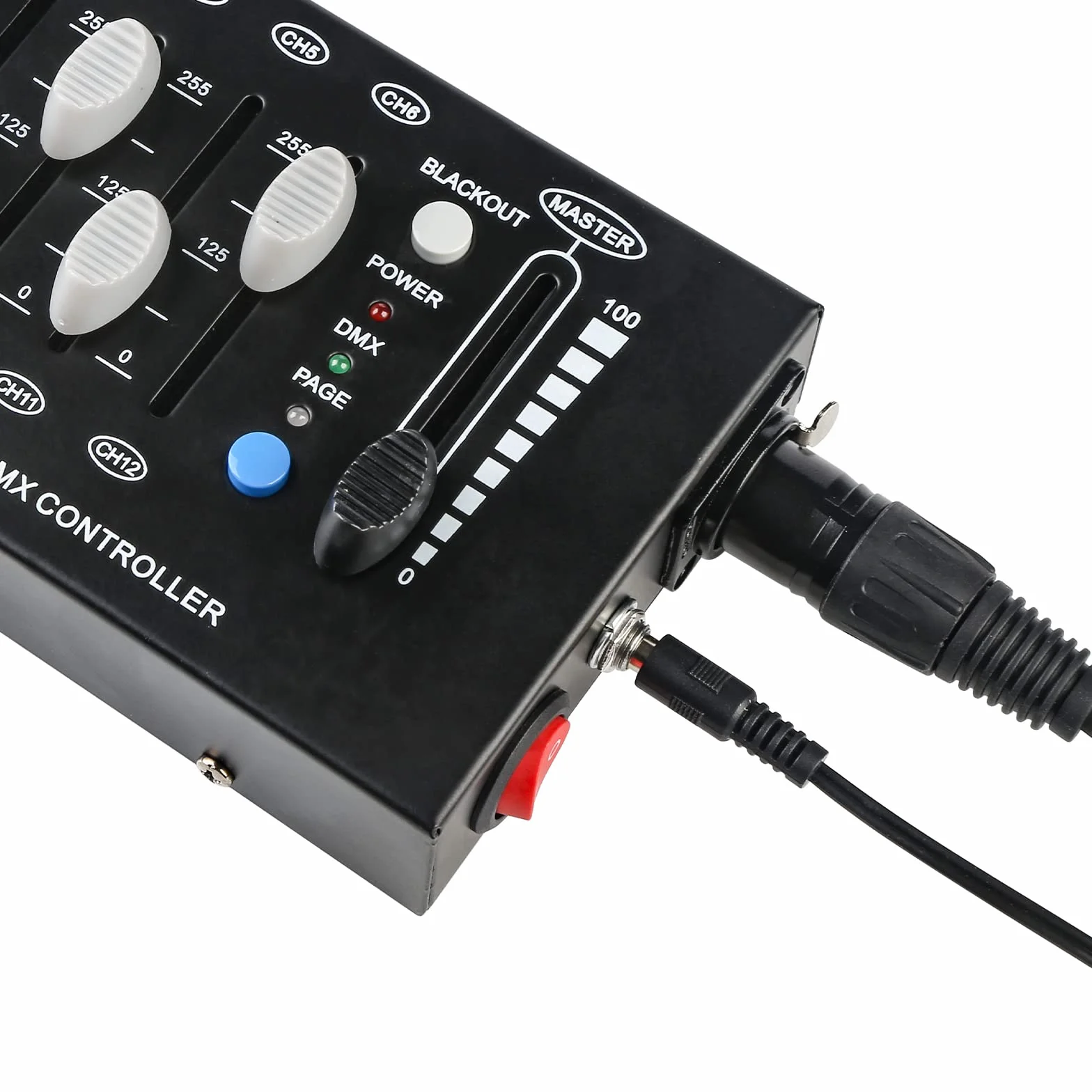 Regulador Dimmer Dmx Controller Mini Controlador Dmx 12 Canales Dmx512 Controlador para Luces de Discoteca, Mezcladores de iluminación Mesa Dmx de Luces Consola, Portable Luces Console Regulador Luz