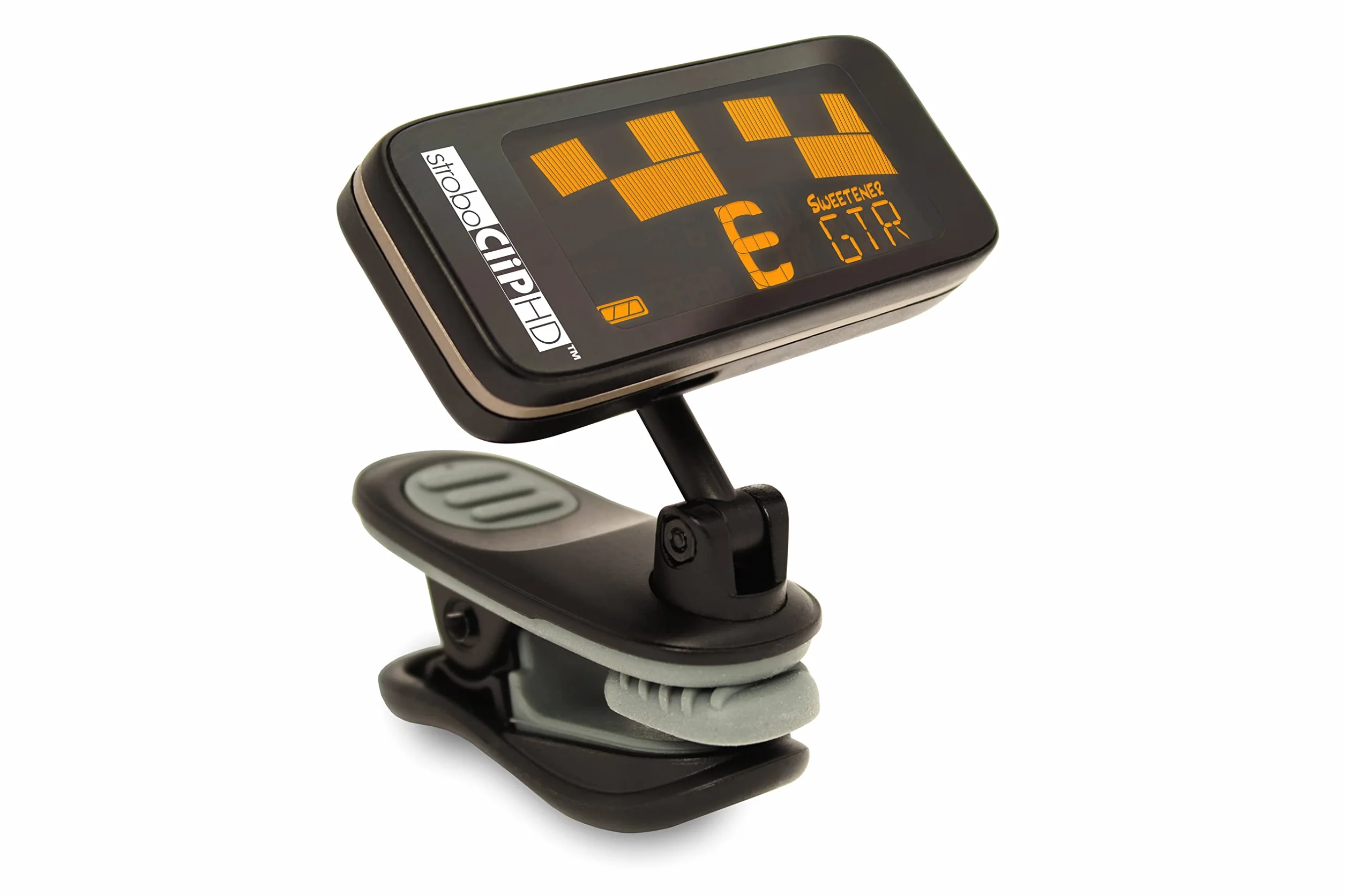 Peterson StroboClip HD Clip-On Tuner | Guitarra, bajo, violín, ukelele, arpa, latón, viento de madera, orquestal