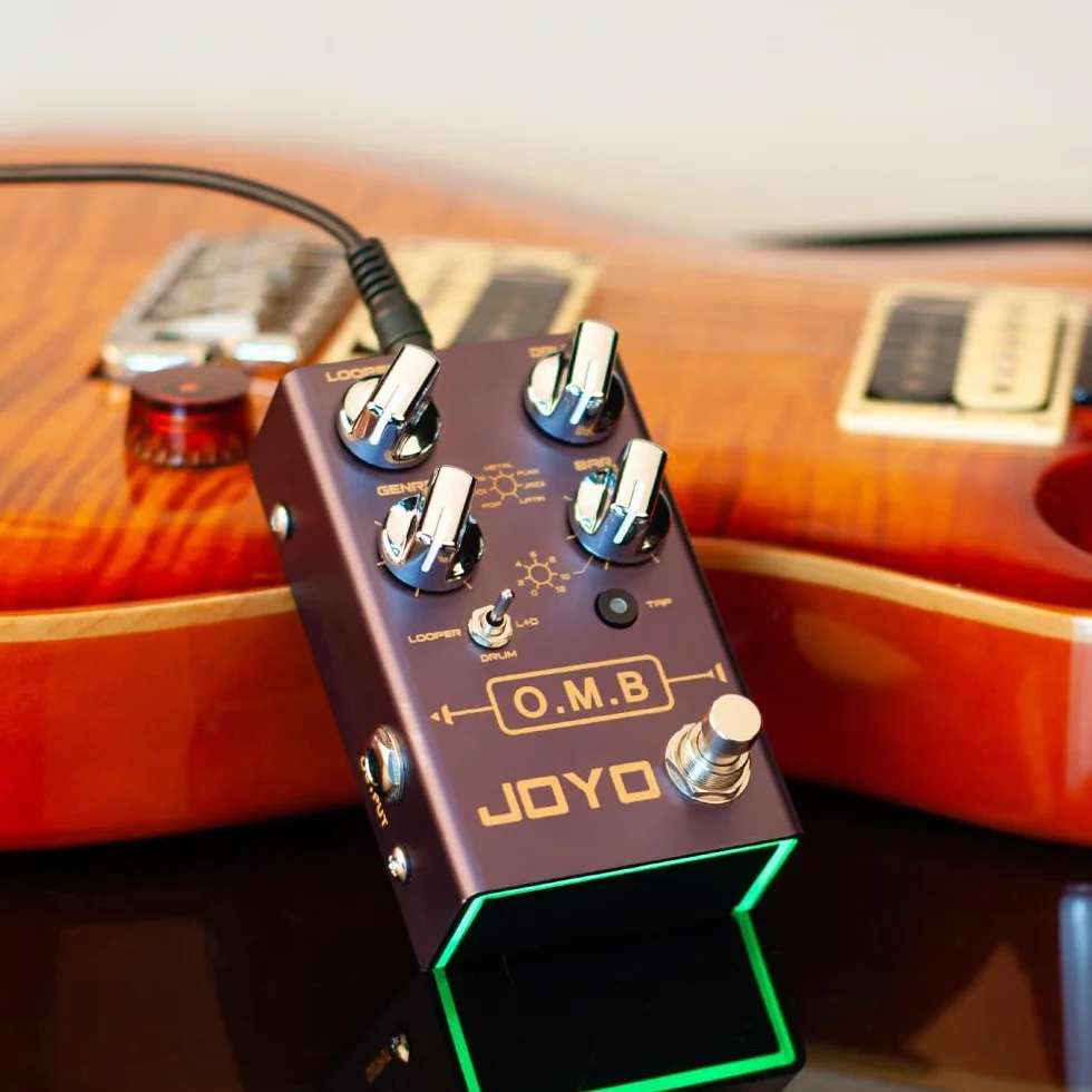 JOYO Pedal Looper de Máquina de Batería (Grabación en Bucle/Máquina de Batería) para Efecto de Guitarra Eléctrica (O.M.B R-06)