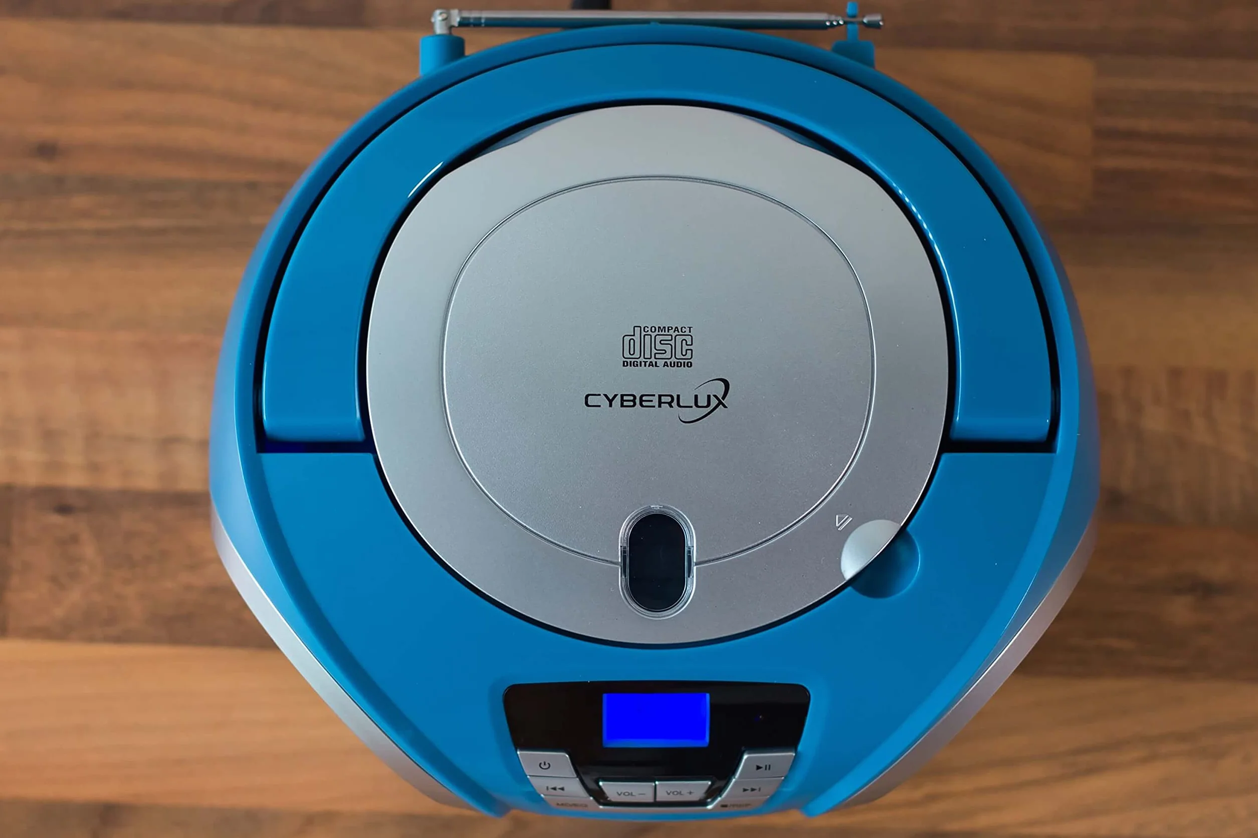 Reproductor de CD con iluminación LED | Toma para Auriculares | Radio estéreo portátil | Radio Infantil | estéreo | USB | Reproductor de CD/MP3 | Radio FM | Conector para Auriculares | Entrada AUX