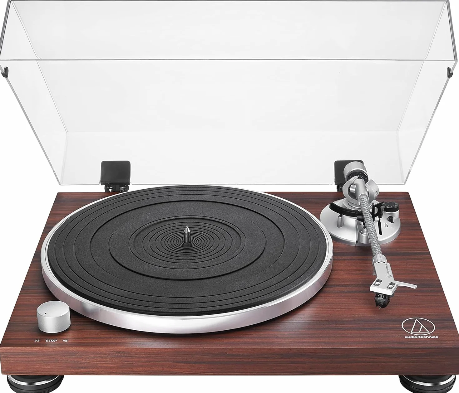 Audio-Technica LPW50BTRW Giradiscos Inalámbrico con tracción por correa Palisandro