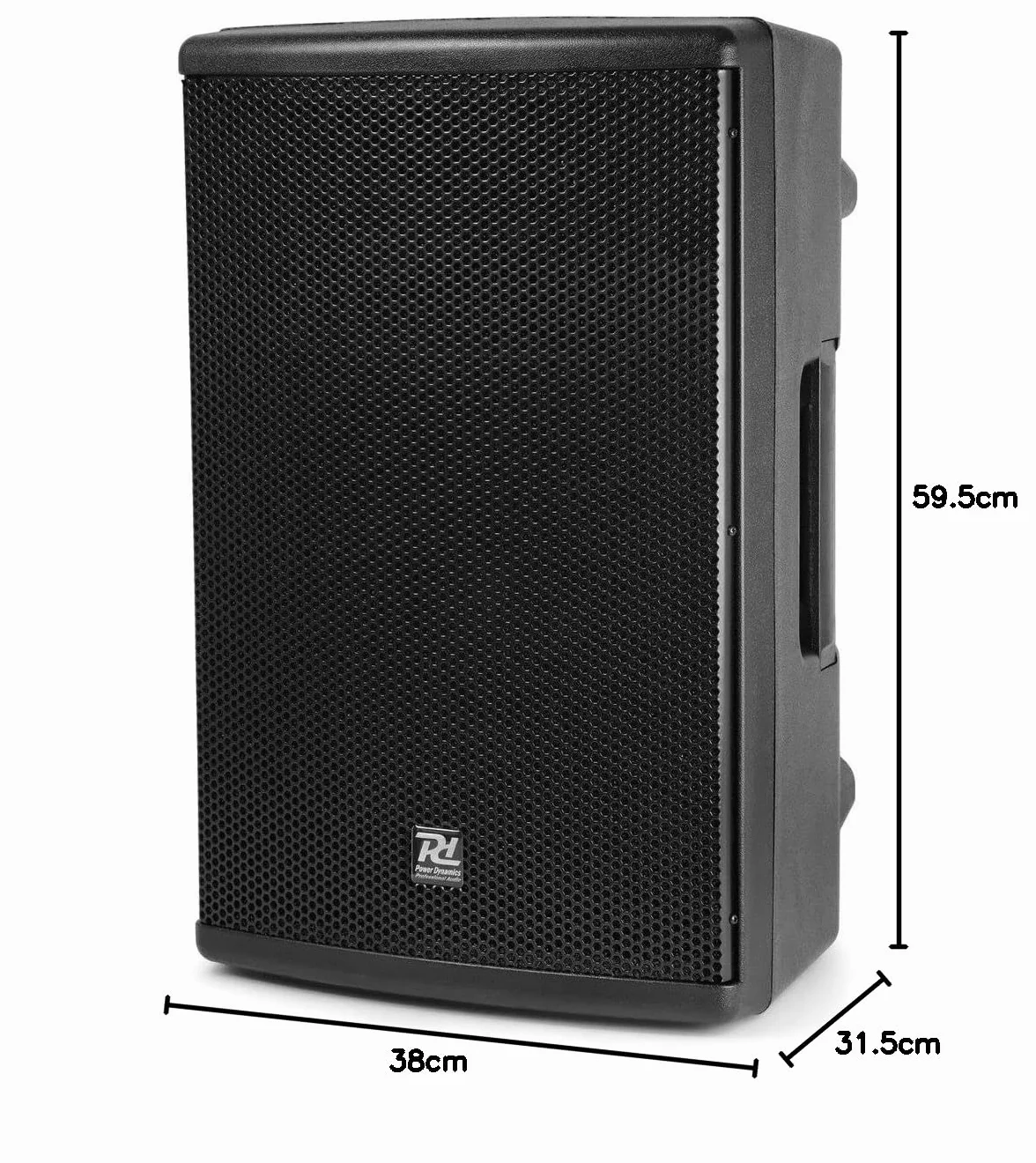 Power Dynamics PD412A Altavoz Activo biamplificado de 12 Pulgadas 1400 W con DSP y Bluetooth