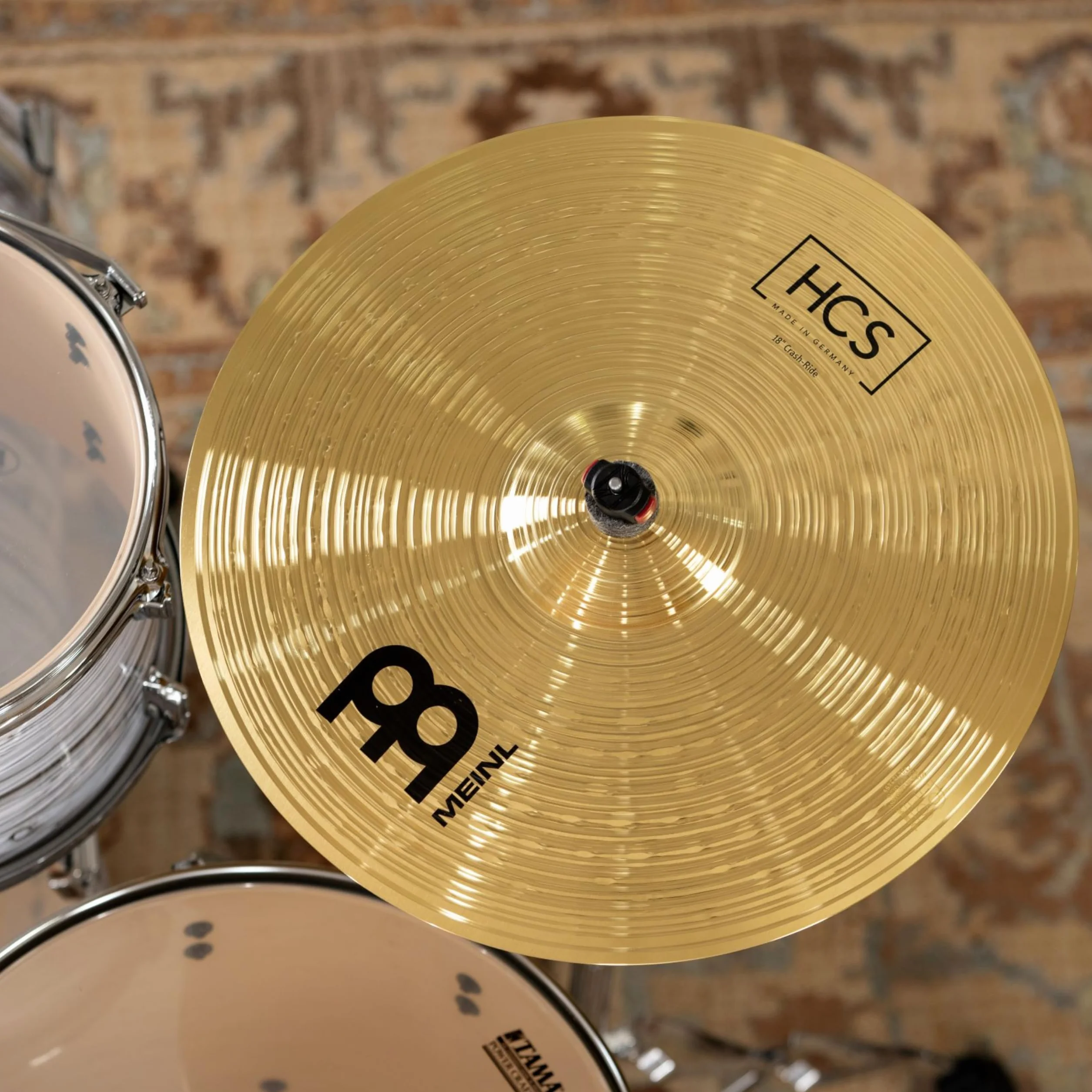 Meinl Cymbals HCS Plato Crash-Ride de 18 pulgadas (45,72cm) Platillos de Batería – Latón, Acabado Tradicional (HCS18CR)