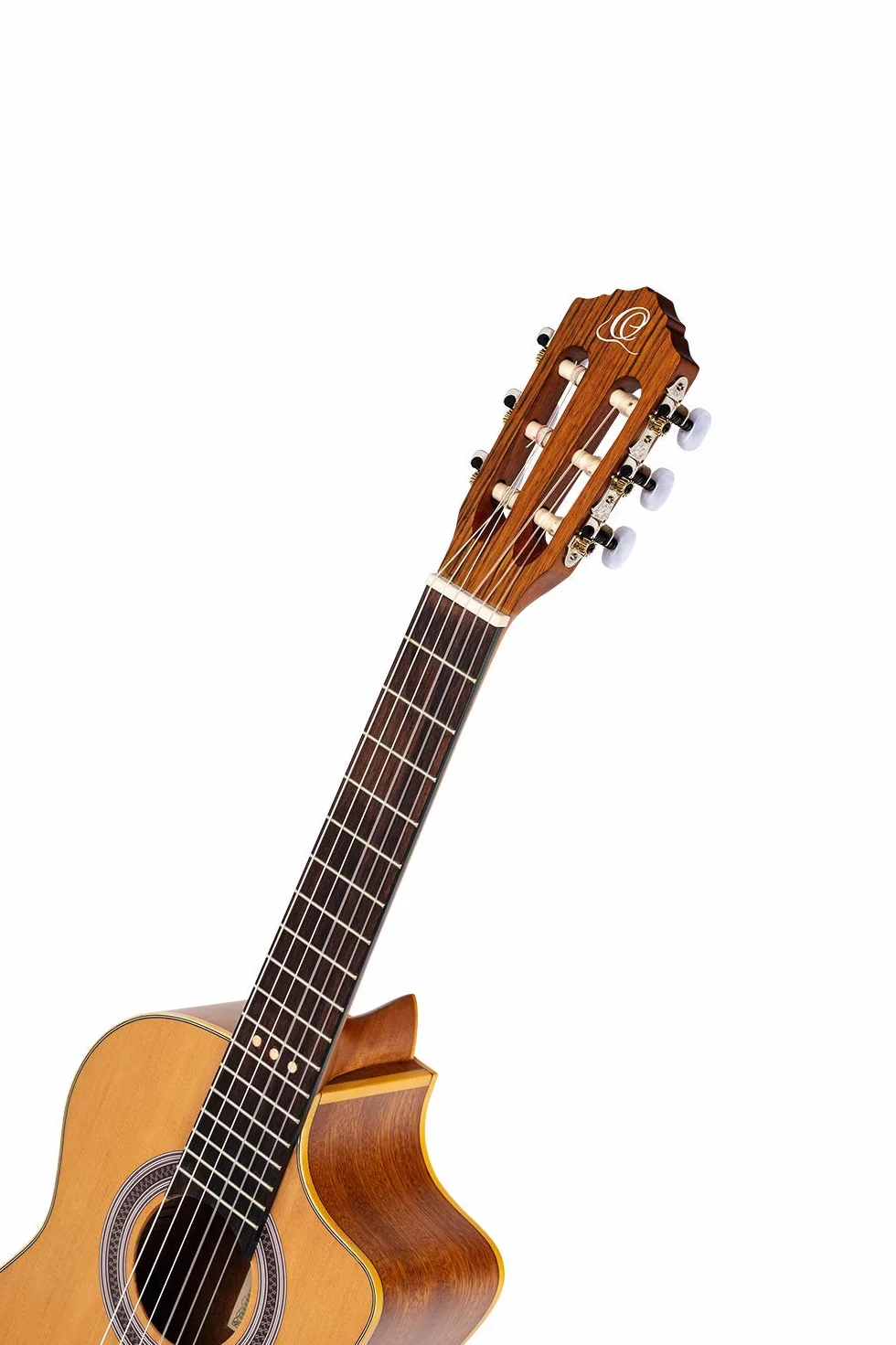 Ortega Requinto Series Guitarra acústica 6 cuerdas - Tapa de cedro, RQC25