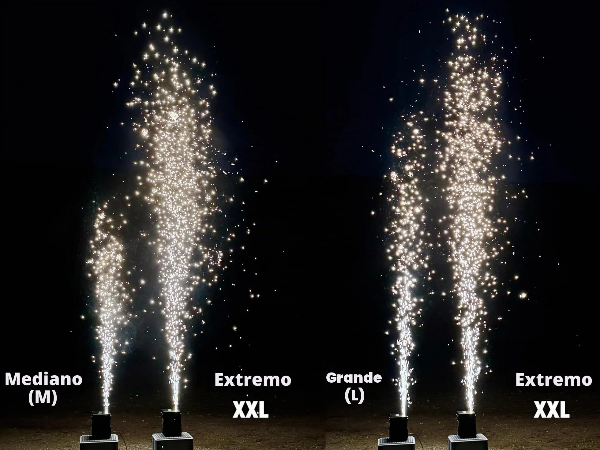 Cold Spark Machine Gránulos para chispas frías chispas de titanio en polvo (4x 200g)