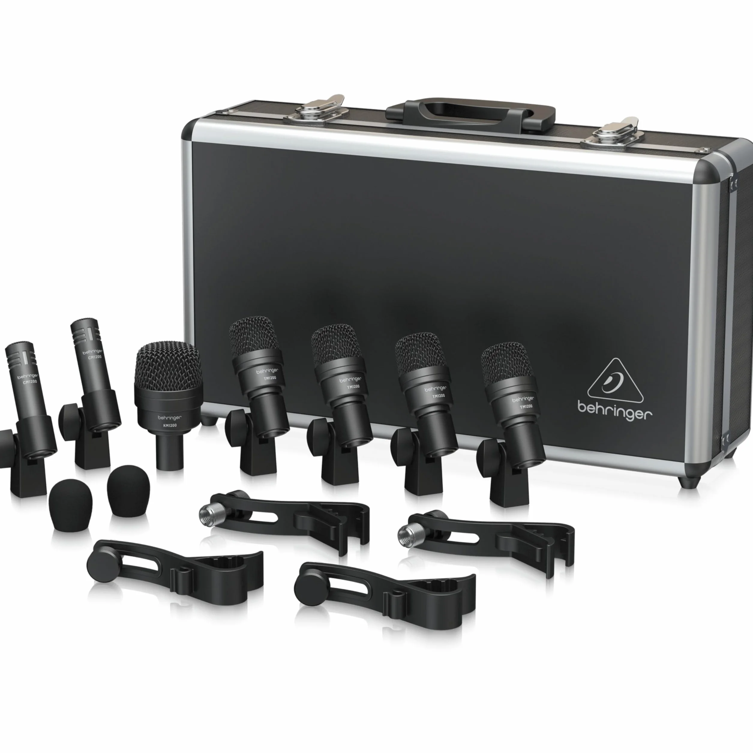 Behringer BC1200 Juego De Micrófono Profesional De 7 Piezas Para Batería Para Usos En Estudio Y En Directo