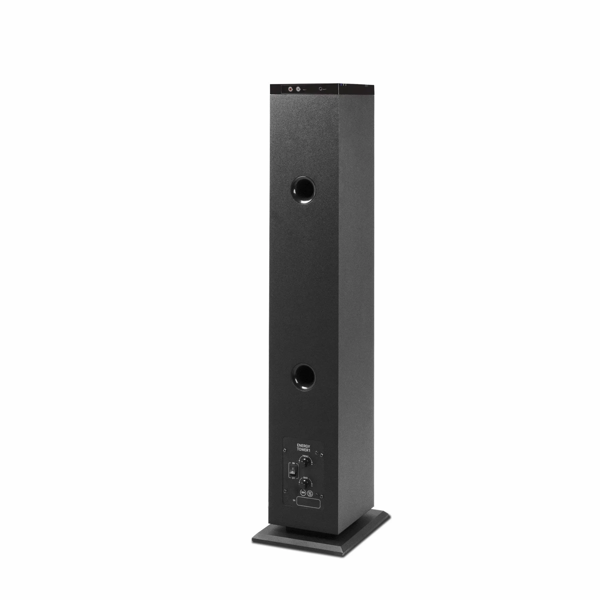 Energy Sistem Tower 1 - Sistema de altavoces en torre con Bluetooth 4.1, 30 W Potencia, RCA, 3.5 mm Audio-in, negro