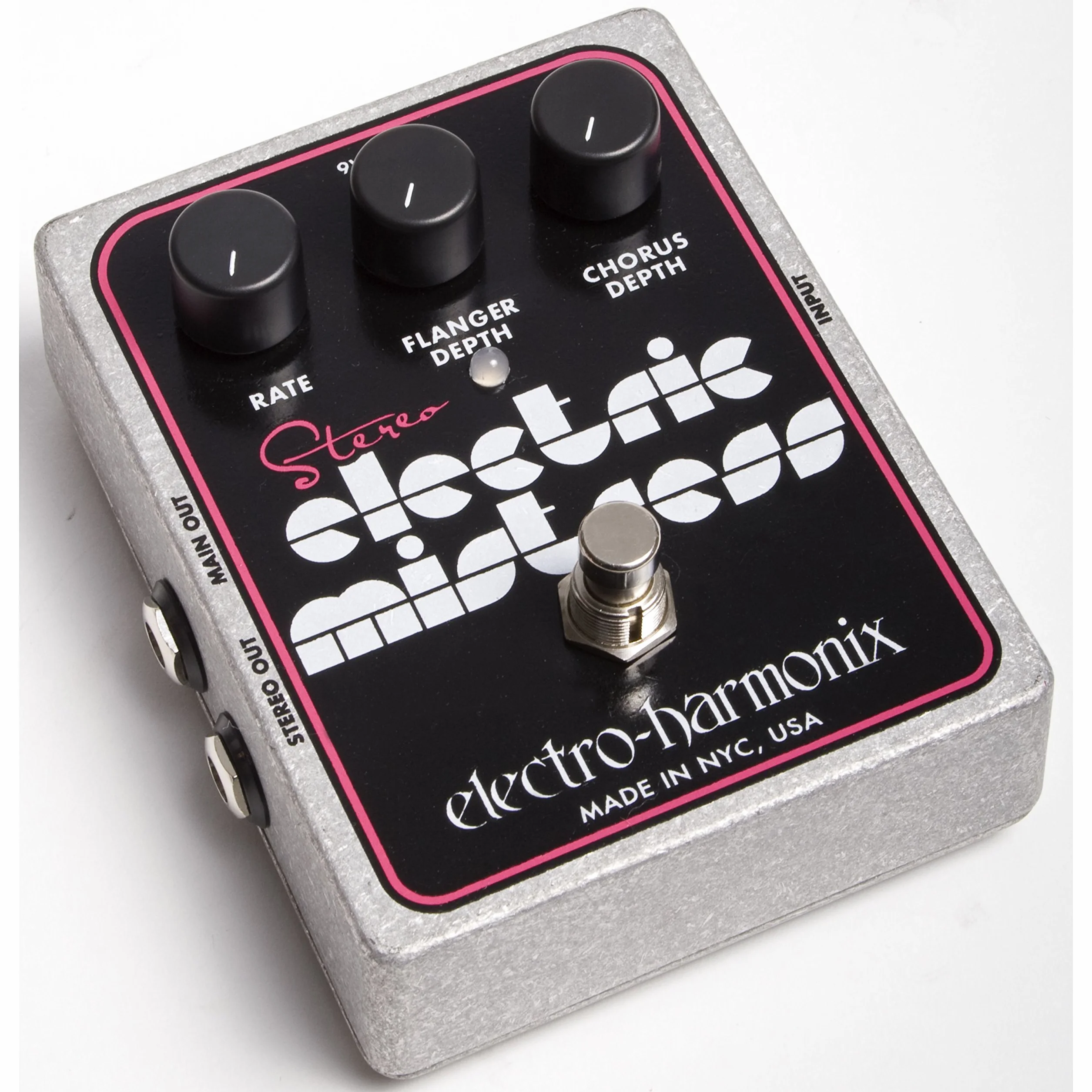 electro-harmonix Stereo Electric Mistress Stereo Electric Mistress Flanger Pedal - Pedal de efecto flanger para guitarra, color plateado