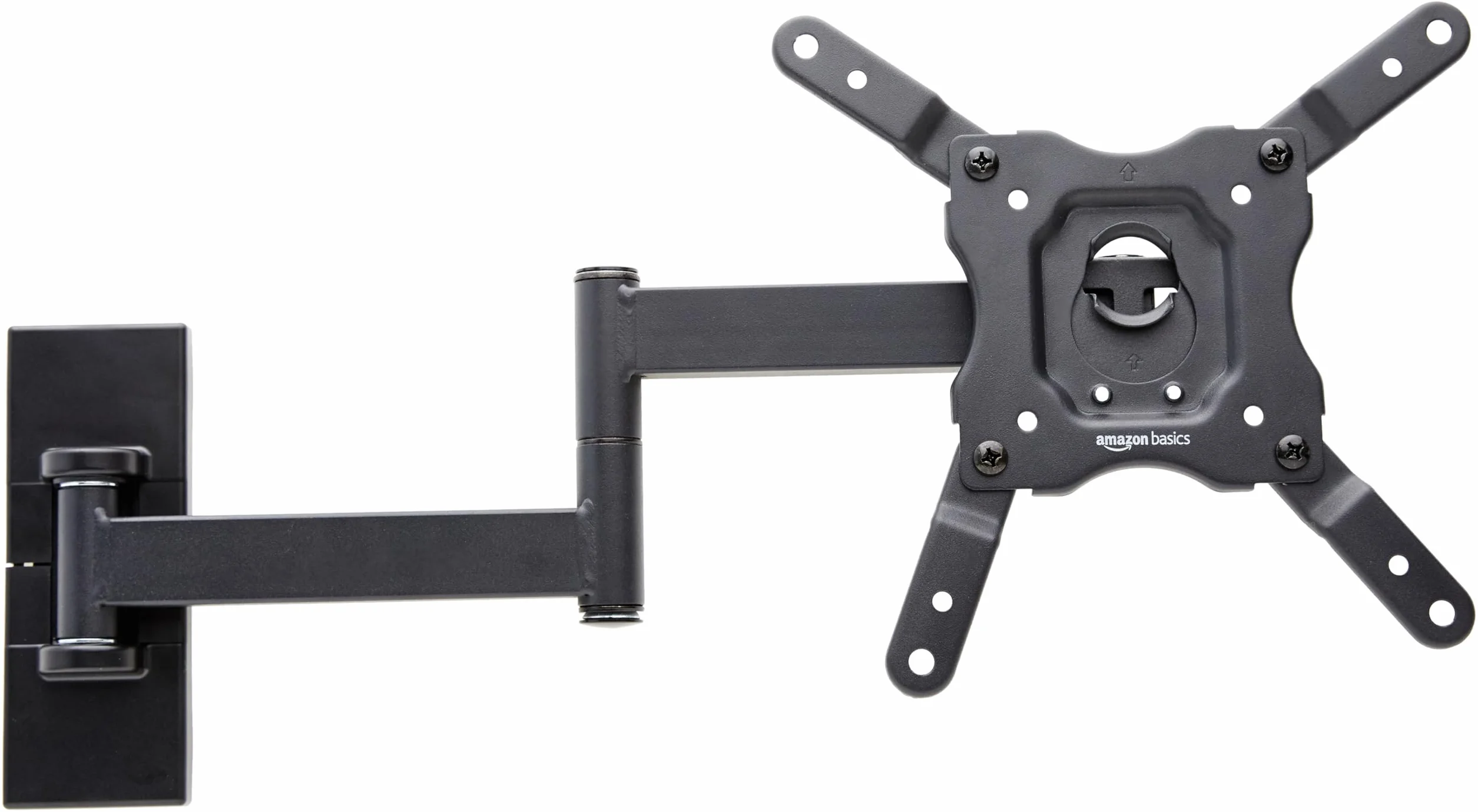 Amazon Basics Soporte de Pared para TV Movimiento Completo Giratorio e Inclinable 12-40 Pulgadas 36kg VESA 200x200mm Negro
