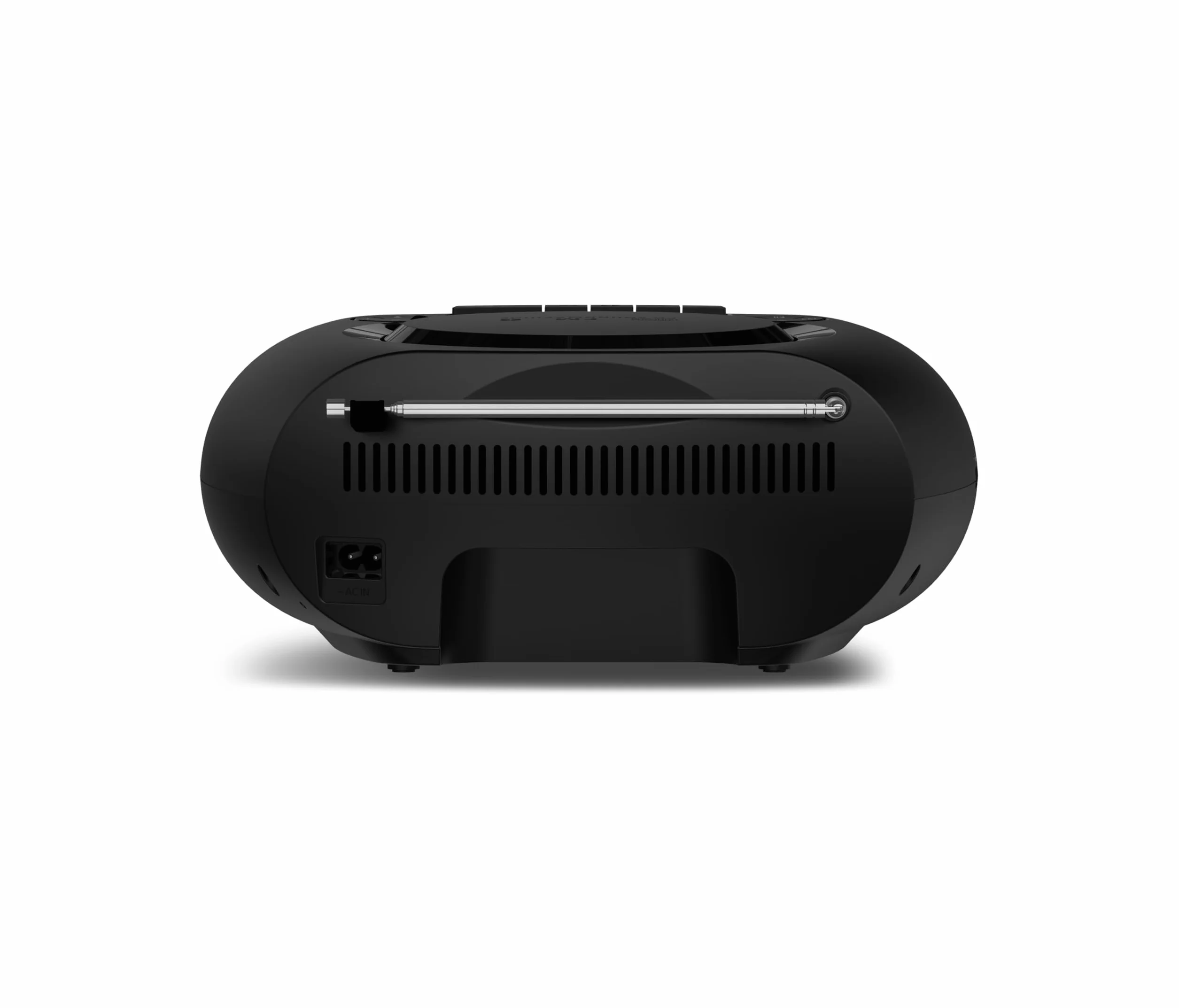 Philips TAZ2200 Reproductor CD portátil y de Casete, Radio FM, Bluetooth 6.0, Reproducción USB, Entrada Audio, Graves dinámicos, Altavoces estéreo de 6W, Corriente/batería, Asa de Transporte – Plata