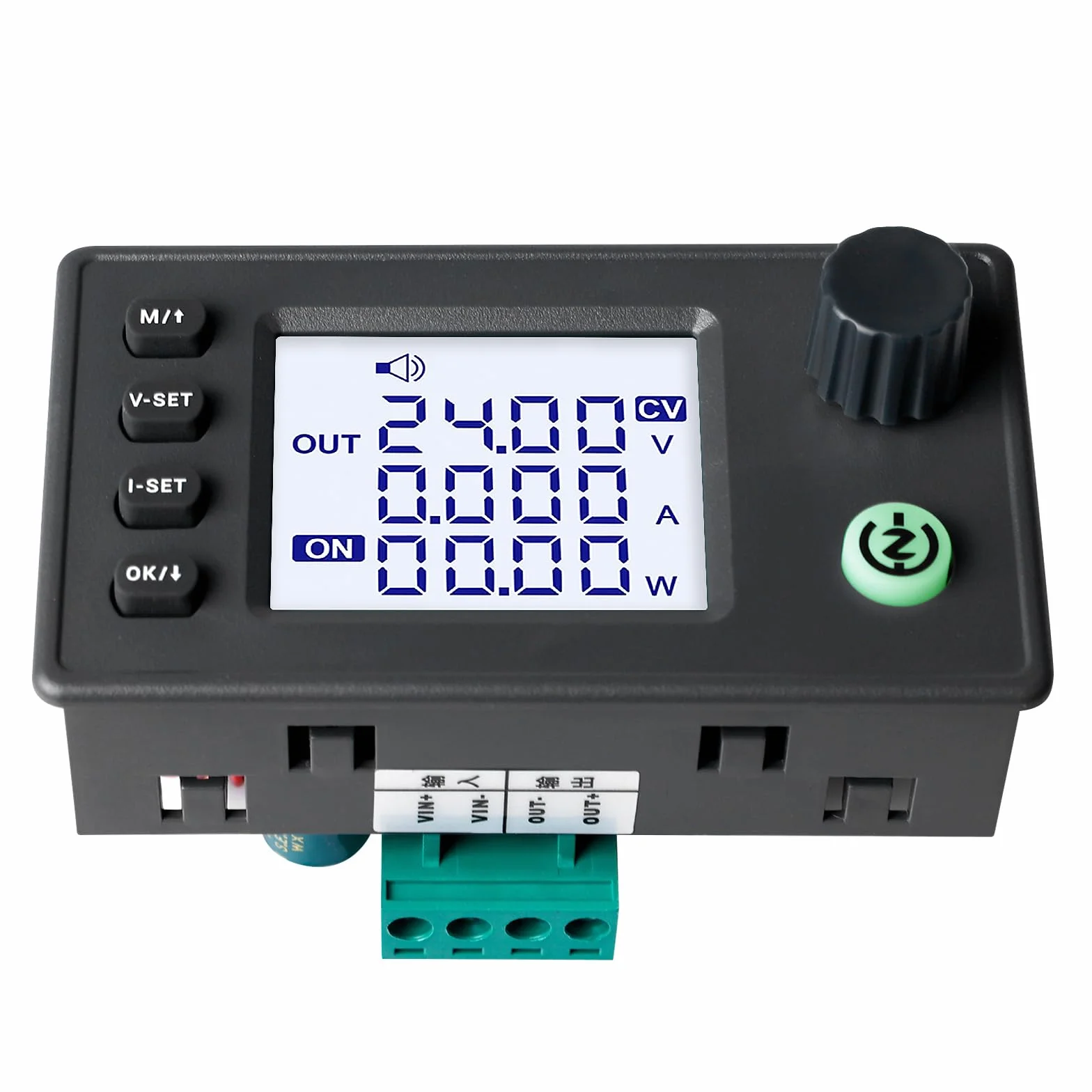 Convertidor DC Boost Buck, convertidor Buck-Boost de 6-36 V hasta 0,5-37 V, 40 W, 4,5 A, voltaje ajustable, fuente de alimentación estabilizada