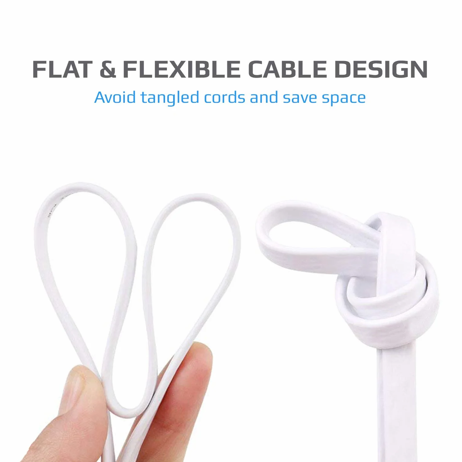 RJ11 Cable ADSL 5m de Extensión Telefónico Conector Telecom de Banda Ancha de Internet de Alta Velocidad de Macho a Macho Enrutador y Módem a RJ11 Enchufe de Teléfono, Microfiltro (Blanco)