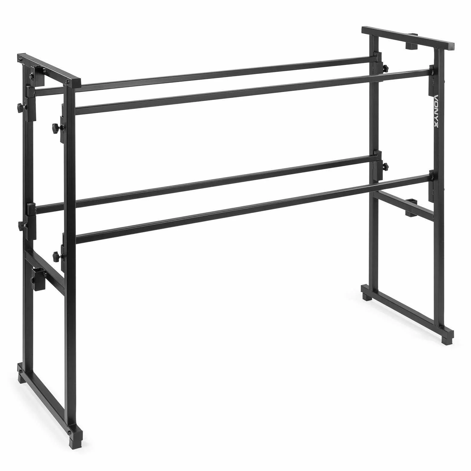 vonyx Pro Disco Soporte Traverse Luz Soporte Luz de trípode (All in One, para, altura regulable hasta 11 suspensiones 201 – 240 cm, pies de goma antideslizantes, stahlkronstruktion) Negro