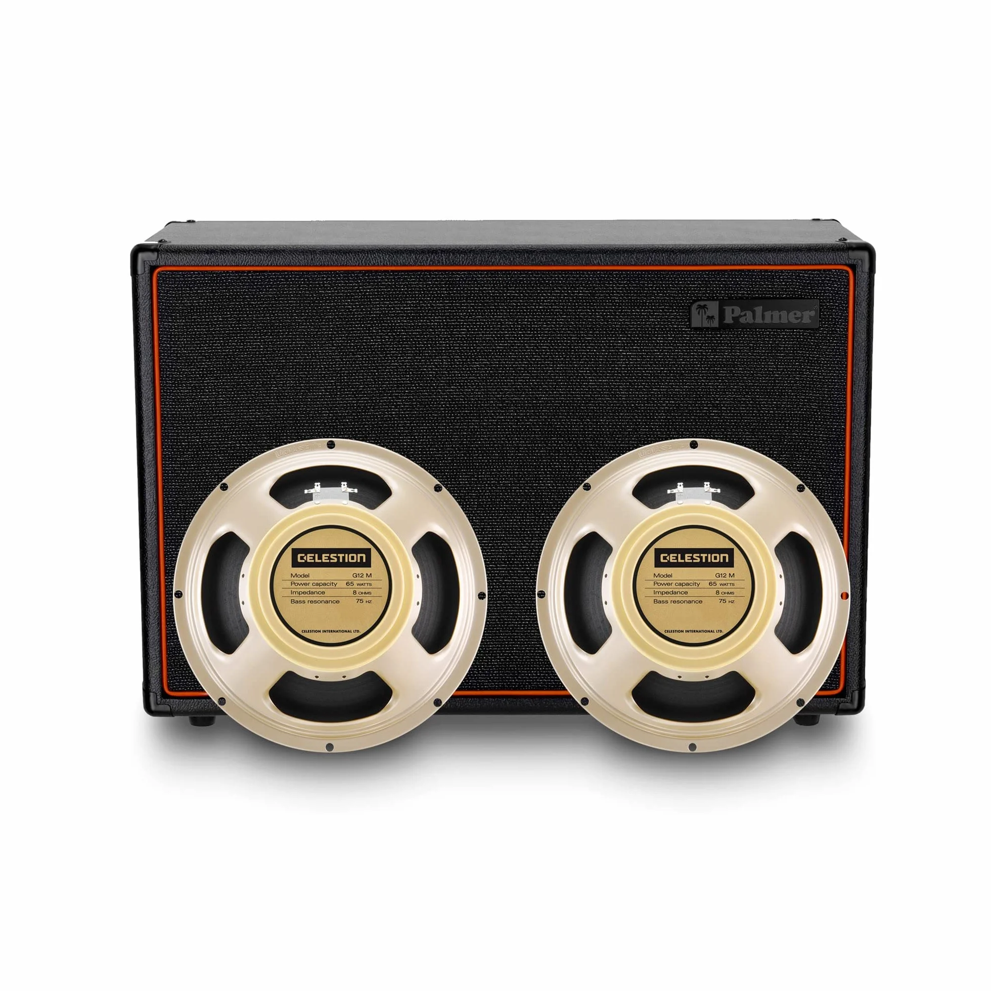 Palmer CAB 212 X CRM - Caja de altavoces para guitarra con Celestion Creamback 2 x 12, cierre trasero