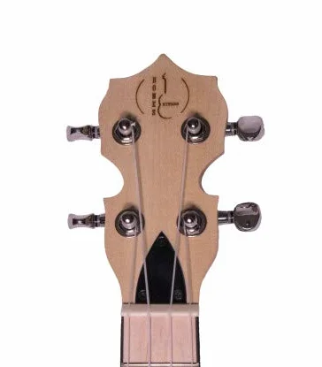 Banjolele Bones BB400P 4 cuerdas Púrpura,Tamaño concierto 382mm, parche y aro de plástico