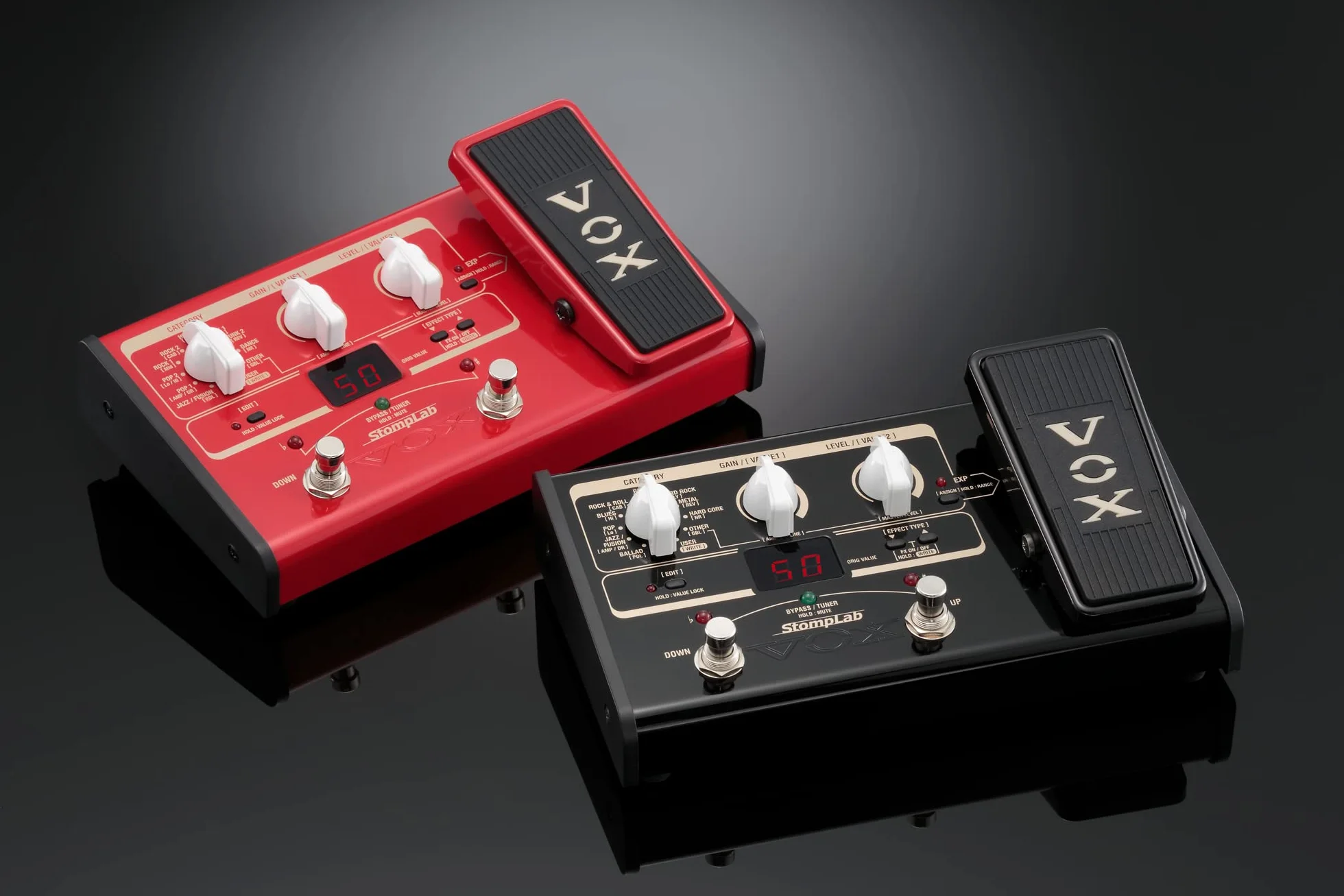 Vox STOMPLAB2G - Pedal multiefecto para guitarra (batería alcalina)