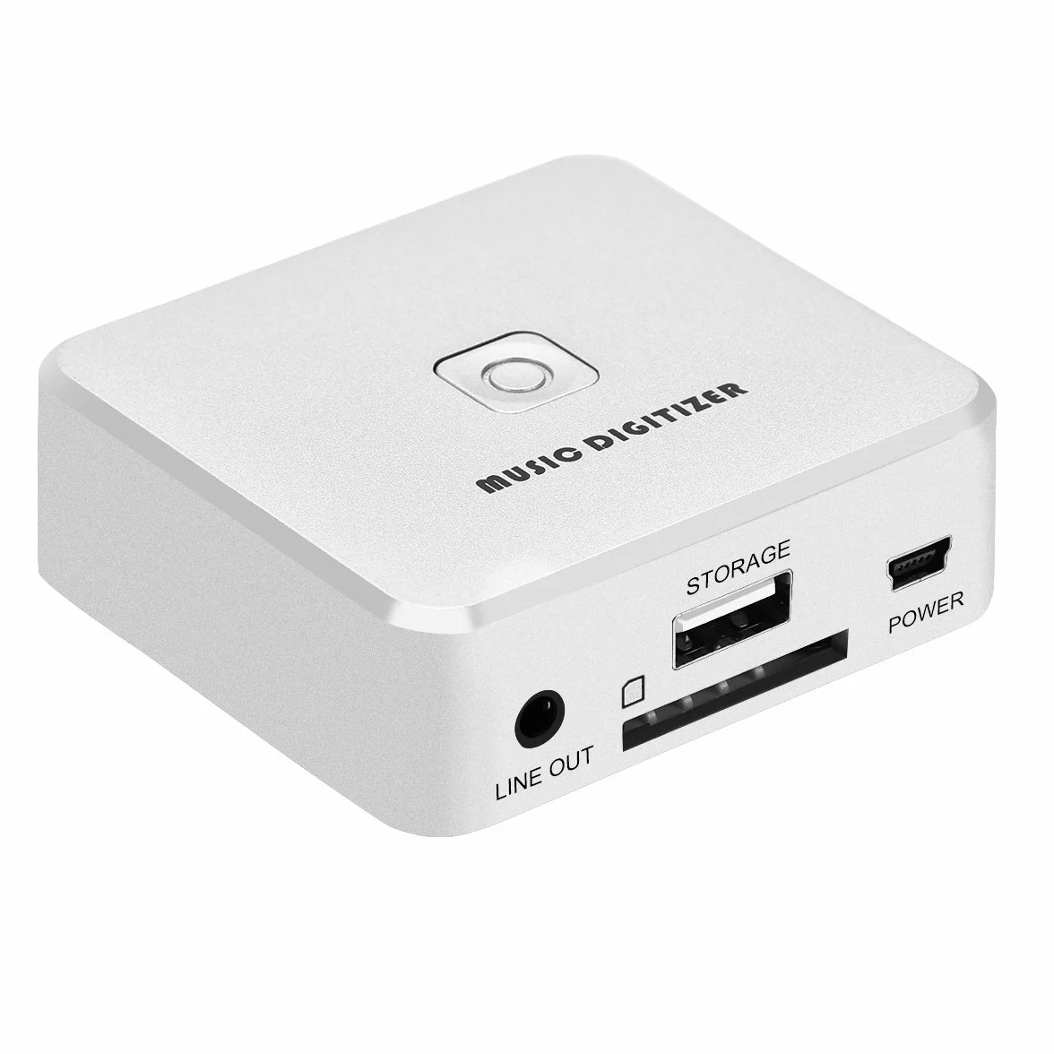 Digitalizador de música con grabadora, puertos de entrada de 3,5 mm y RCA, con mando a distancia, graba en MP3