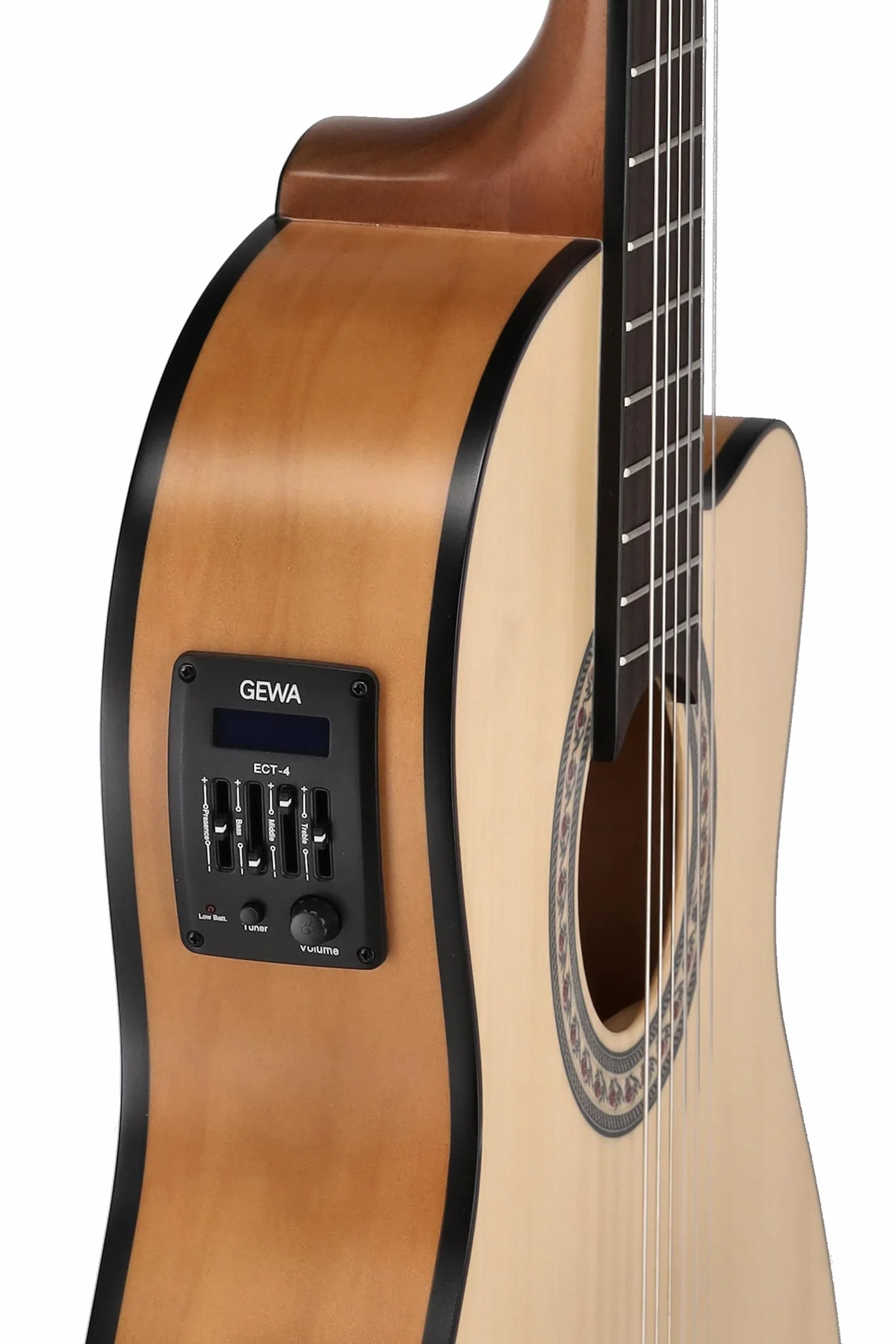 LUTHIER MANUEL RODRÍGUEZ Guitarra electroacústica Caballero Principio - Flamenco Cut - Tapa de abeto maciza - Fondo/aros de agathis - Preamp ETC-4 - CA-PM FE