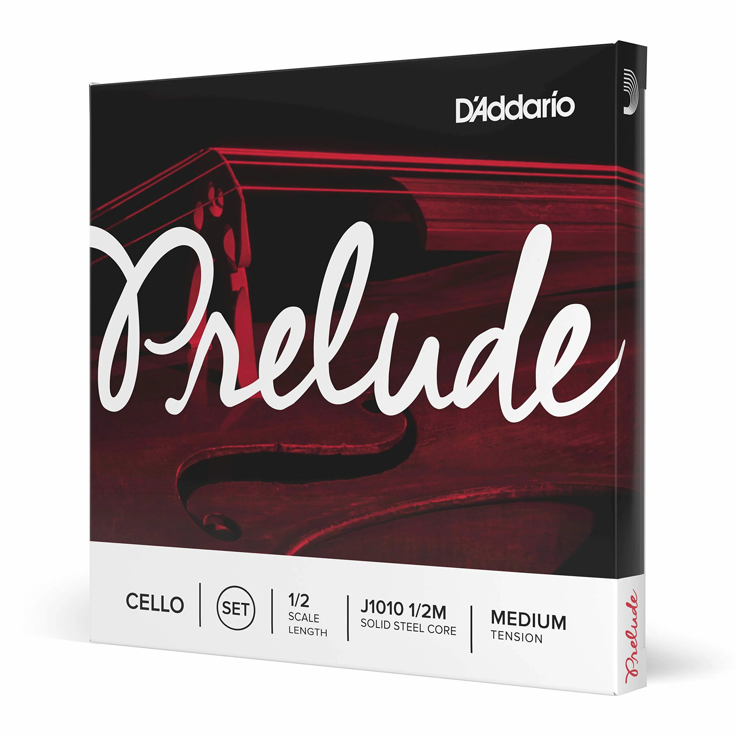D'Addario J1010 1/2M Prelude 1/2 Scale Medium Tension Cello String Set