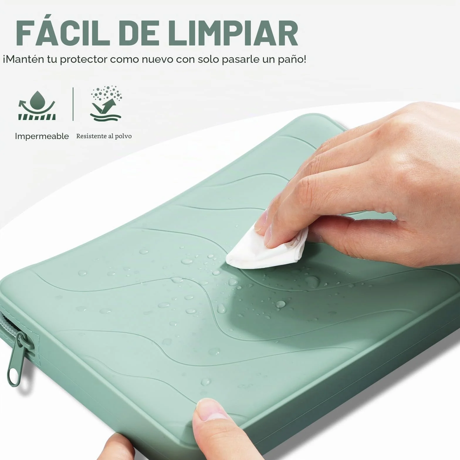 Funda Protectora de Silicona para Kindle Paperwhite 7" y Kindle Colorsoft Signature Edition, Verde Salvia