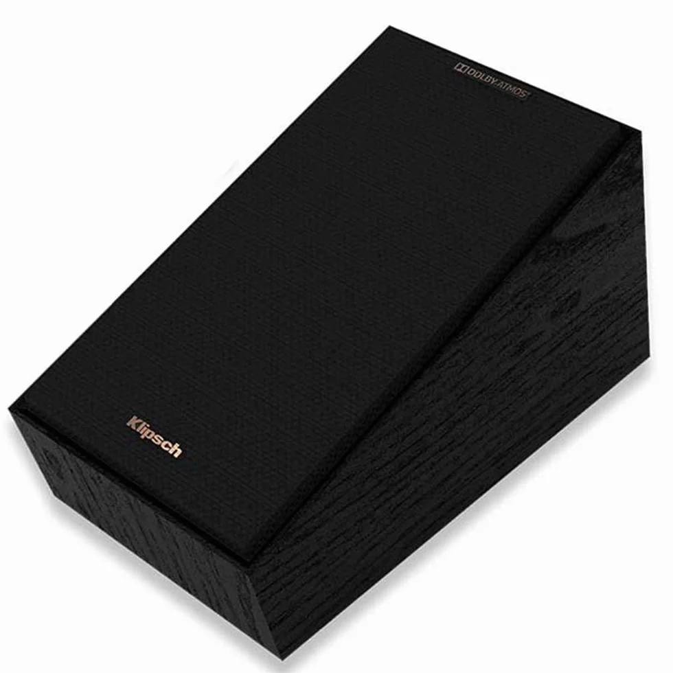 Klipsch R-40SA Black (Pareja) - Altavoces Sorround Dolby Atmos para Home Cinema proyección Techo