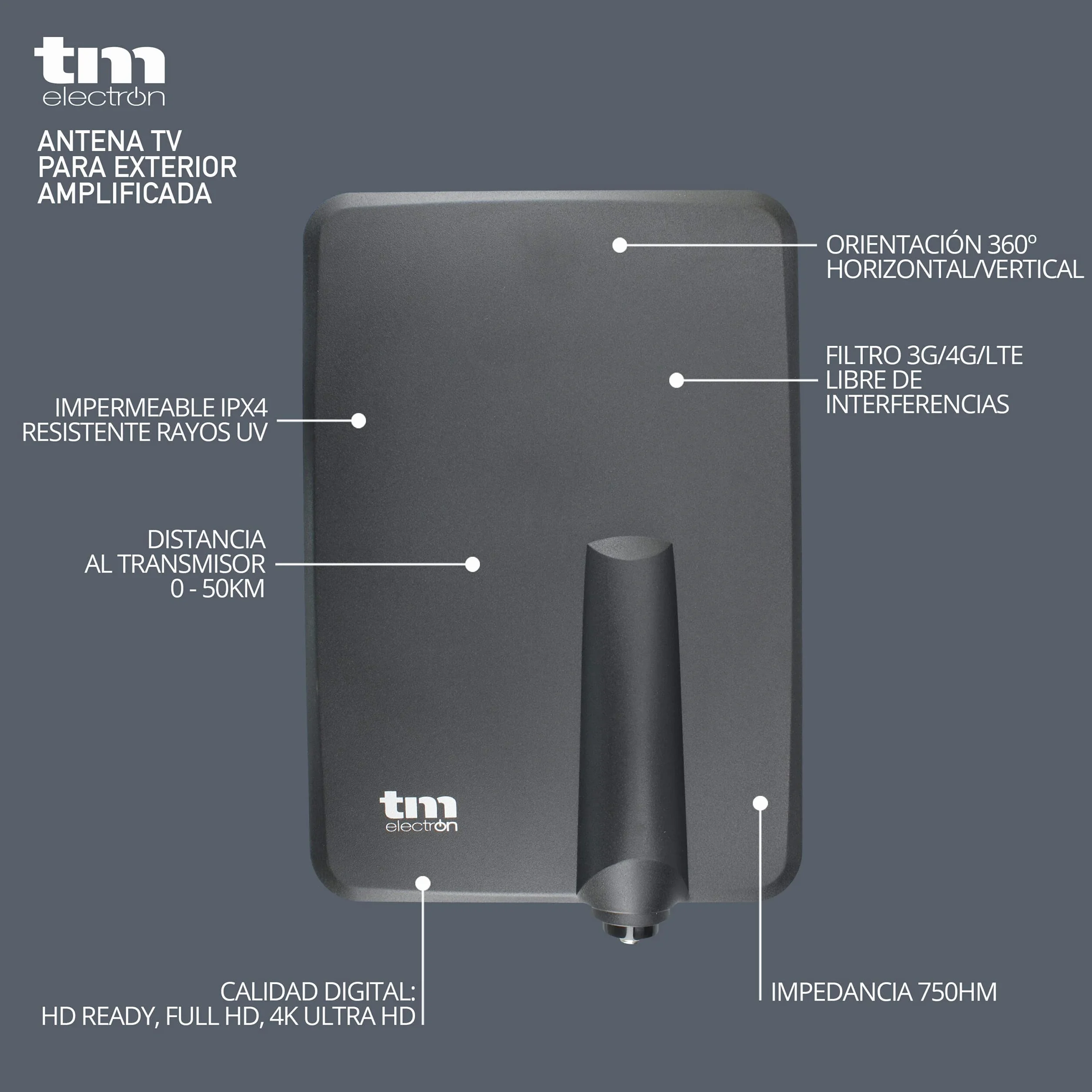TM ELECTRON Antena DE TV Exterior
