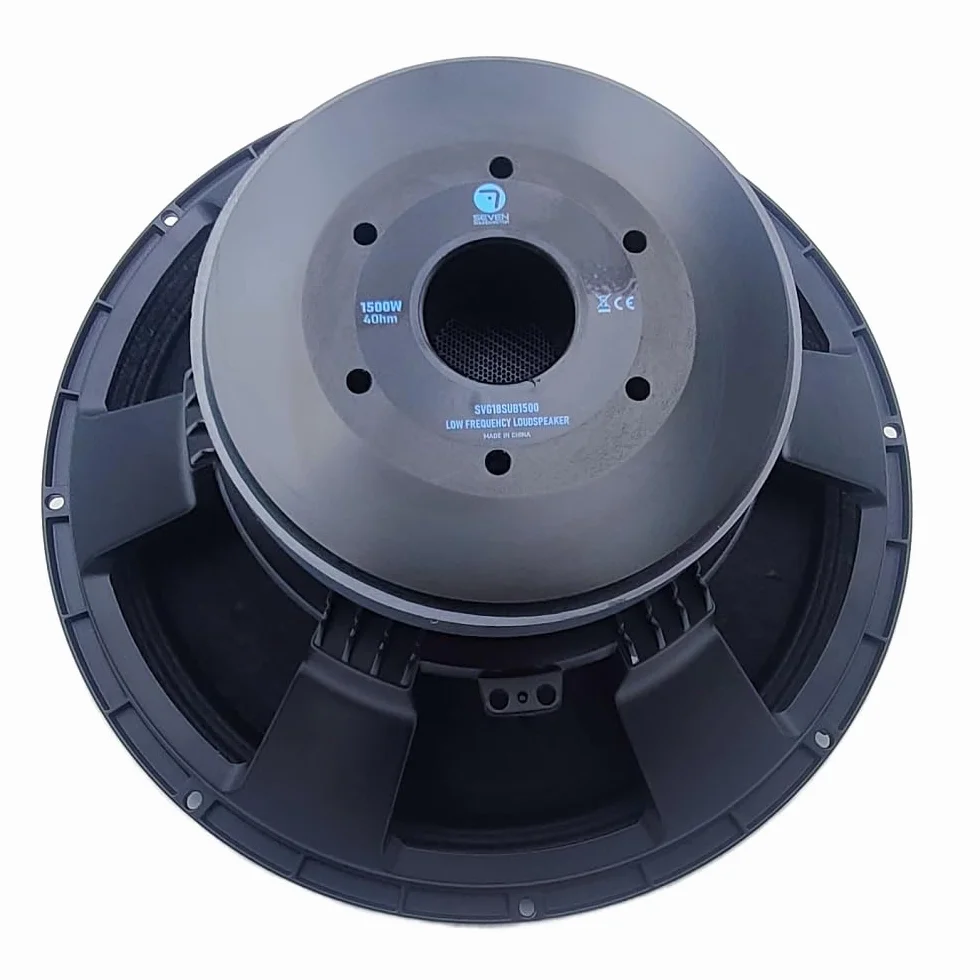 Seven Soundvector SVG18SUB1500/4 Subwoofer 18 Pulgadas Altavoz Profesional de Grave Sub-Grave 4 Ohm 1500 AES 3000W Peak