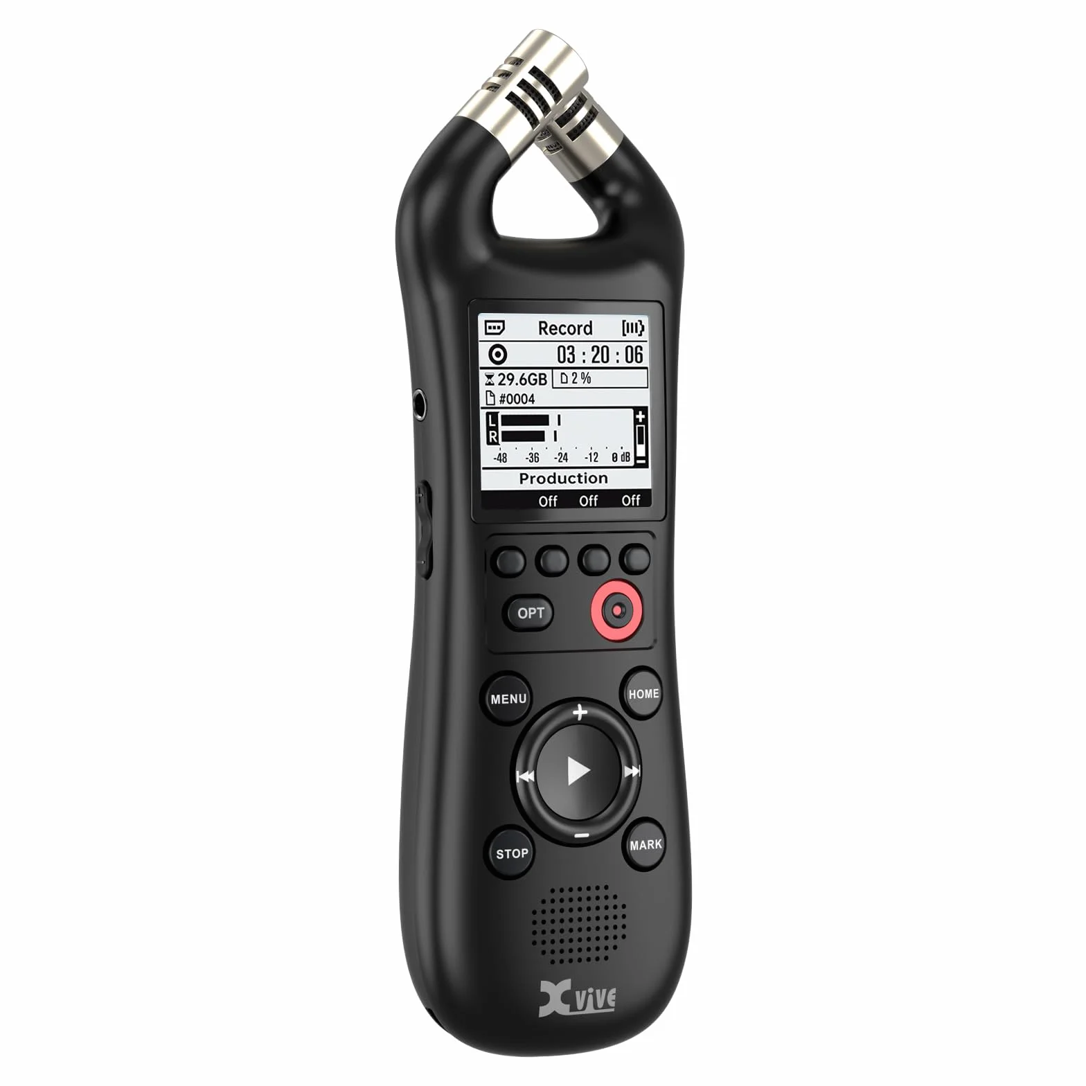 Xvive Grabadora estéreo portátil XV1-R e interfaz de audio (flotante de 32 bits)