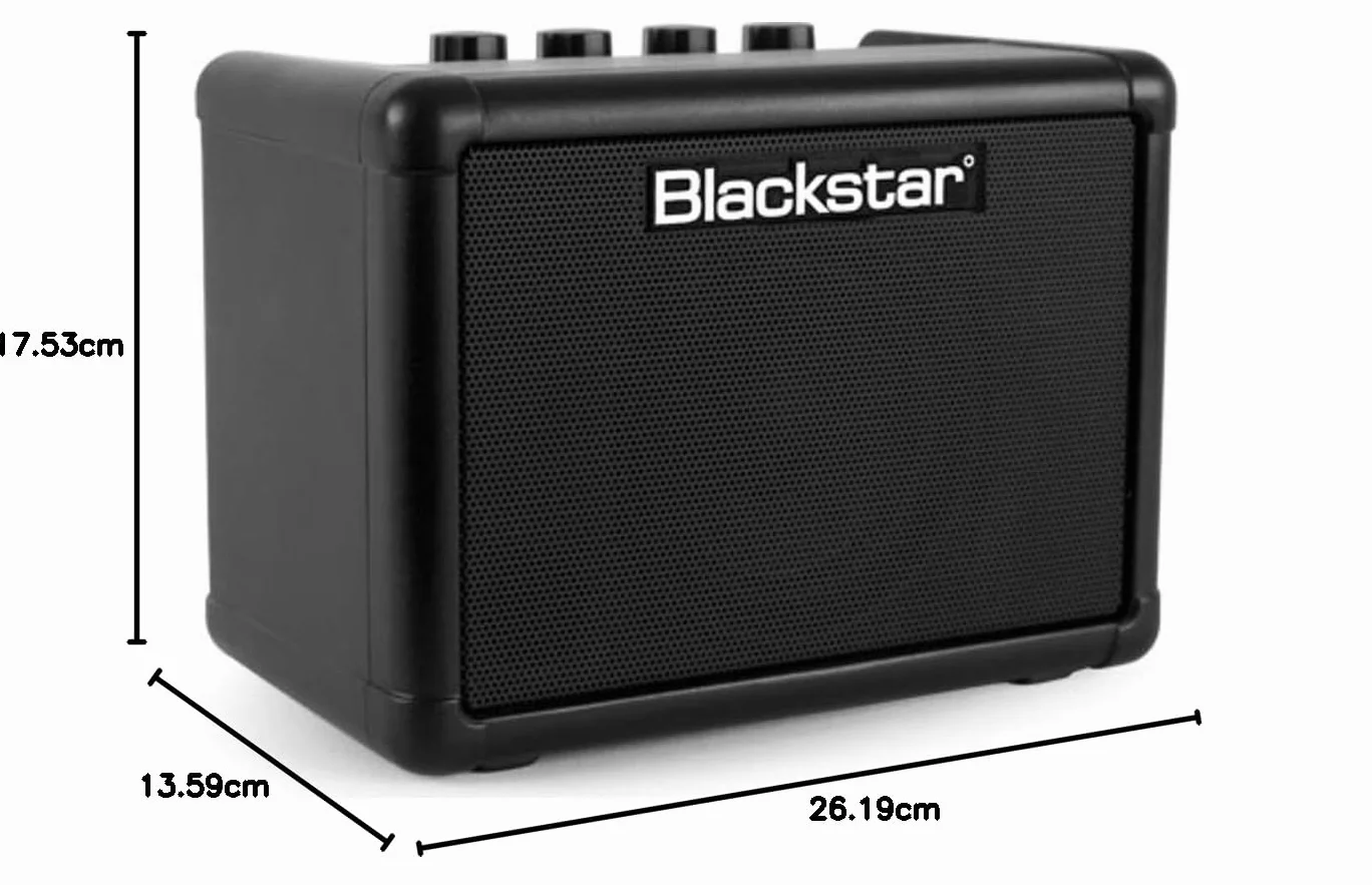 Blackstar Fly 3 Mini amplificador de guitarra eléctrica portátil a pilas MP3 Line In & Headphone Line Out