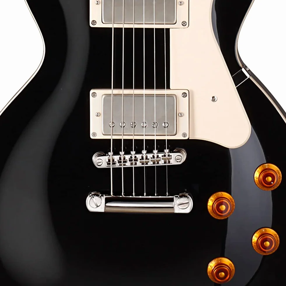 Cort CR200 de la guitarra eléctrica Negro Singlecut