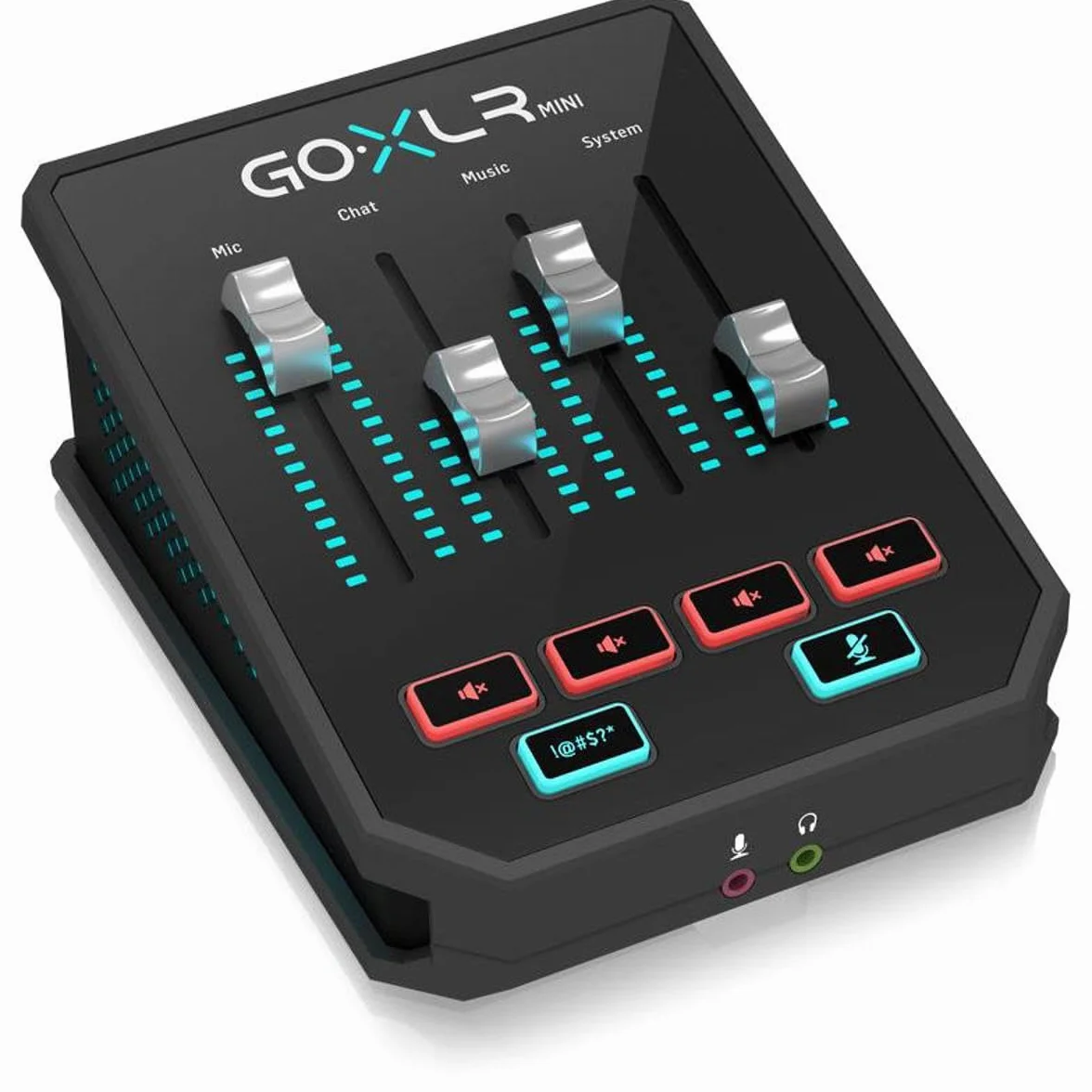 TC Helicon Mezclador de transmisión en línea GoXLR MINI con interfaz USB/audio y preamplificador Midas, solo compatible con PC