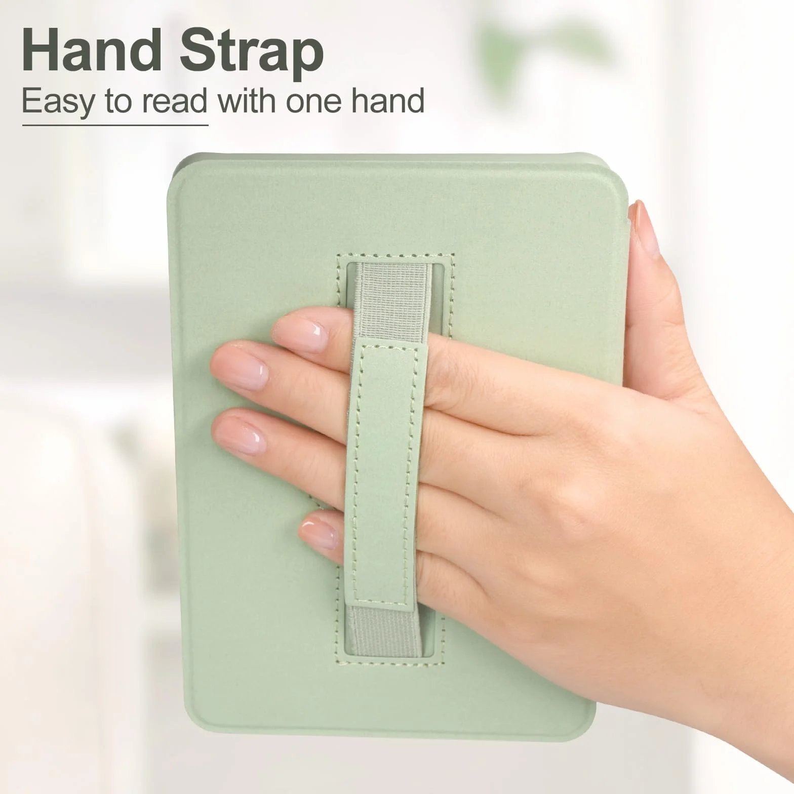 Funda para Kobo Clara Colour 6'' con Correa y Activación Automática, Verde Esmeralda