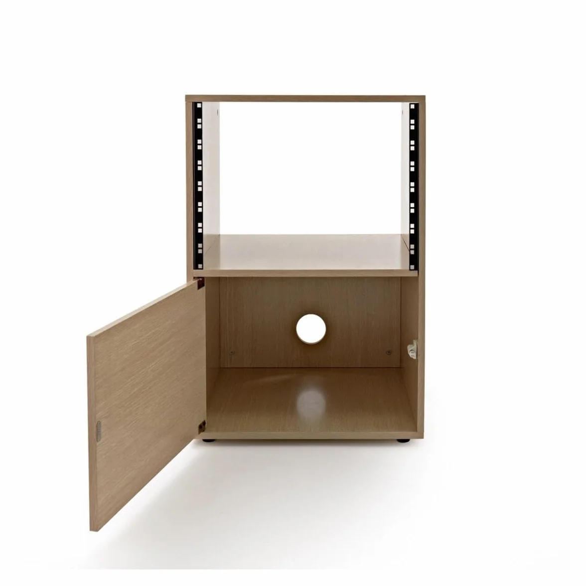 Armario rack de estudio 8U de Gear4music Wood H-76cm W-52cm D-47cm