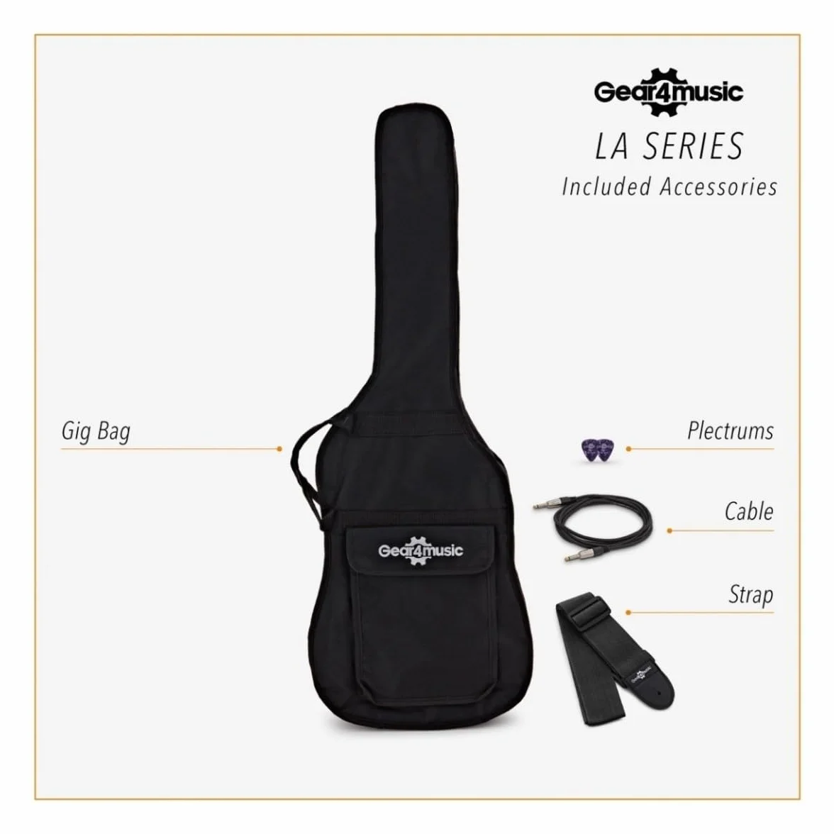 Guitarra eléctrica 3/4 LA Miniamp Pack Rojo