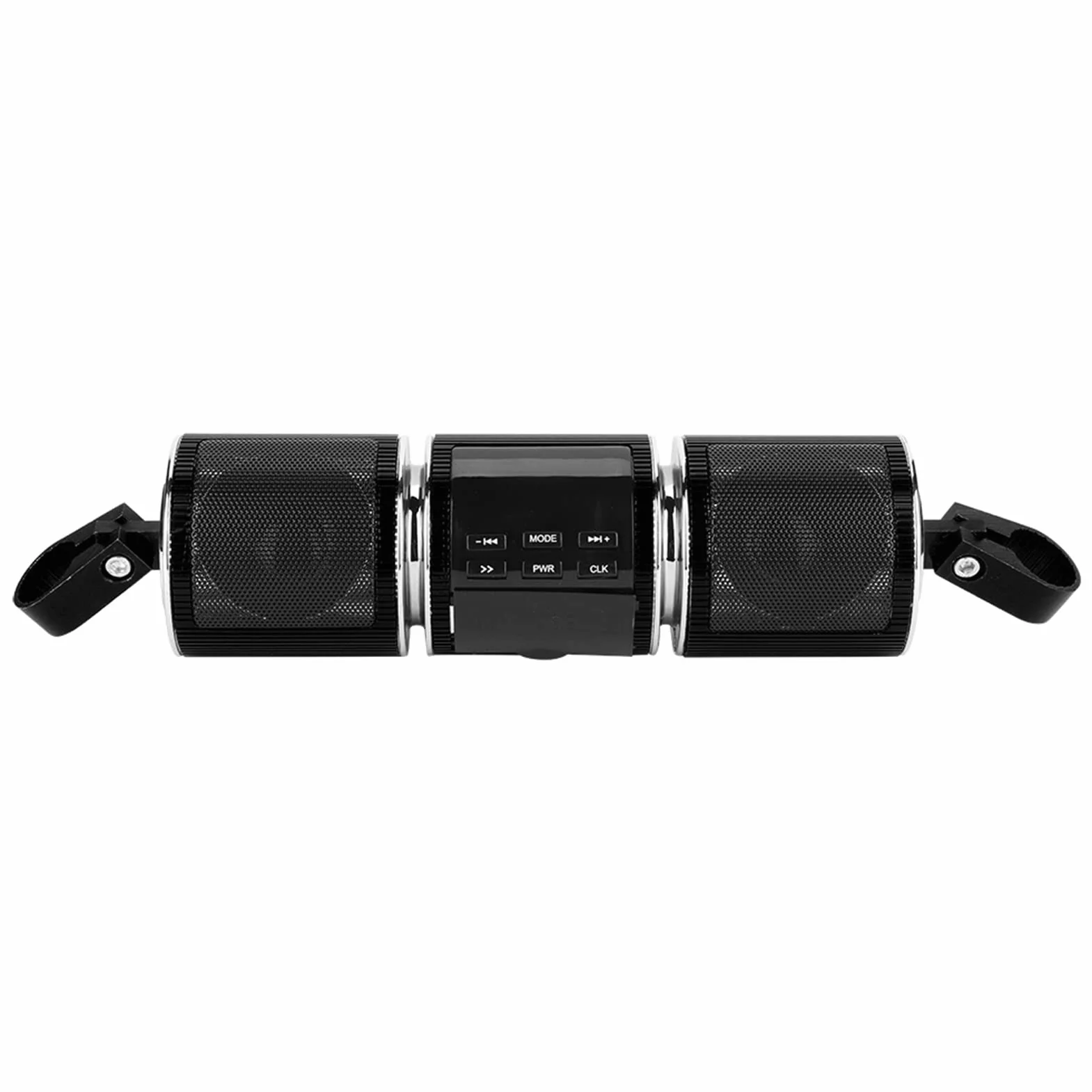 Altavoces Estéreo Impermeables para Motocicleta con Bluetooth USB TF Tarjeta de Sonido Música Reproductor Universal Negro