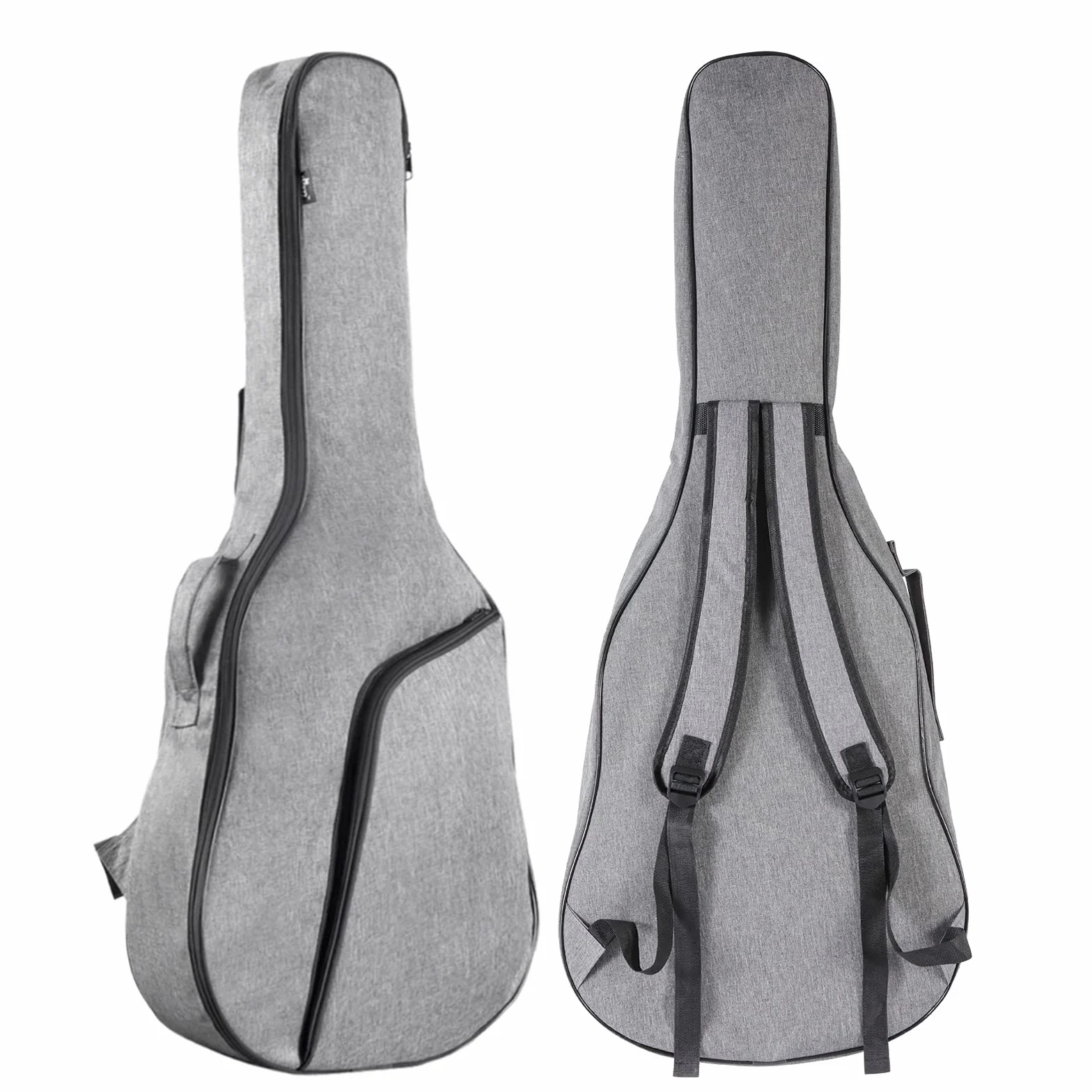 Winzz Guitarra Folk para Niños 36 Pulgadas, Tamaño 3/4 Guitarra Acústica Negro-gris Kit para Principiantes
