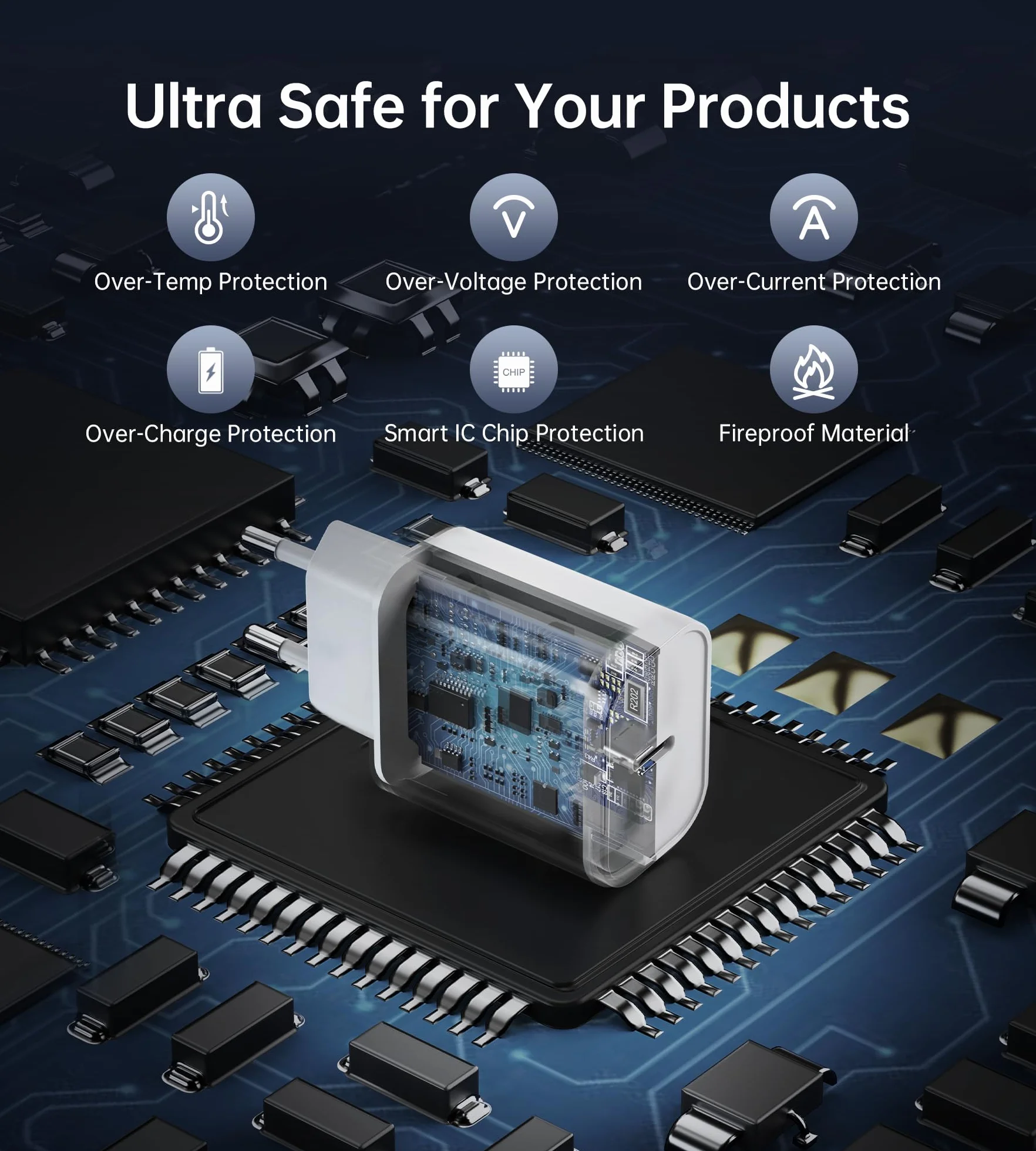 20W Cargador USB C, Enchufe Tipo C Compatible con i-Phone 17/16/15/14/13 Plus Pro MAX Mini, i-Pad, Air-Pods, Galaxy S25/24/23, Cargador i-Phone Carga Rapida, Samsung Carga Rapida(2 Pack)