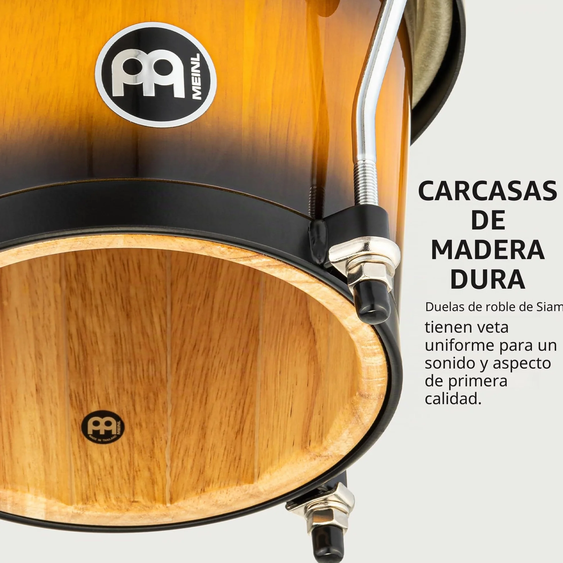 Meinl Percussion HB100VSB - Wood bongo, Multicolor, Estallido de sol