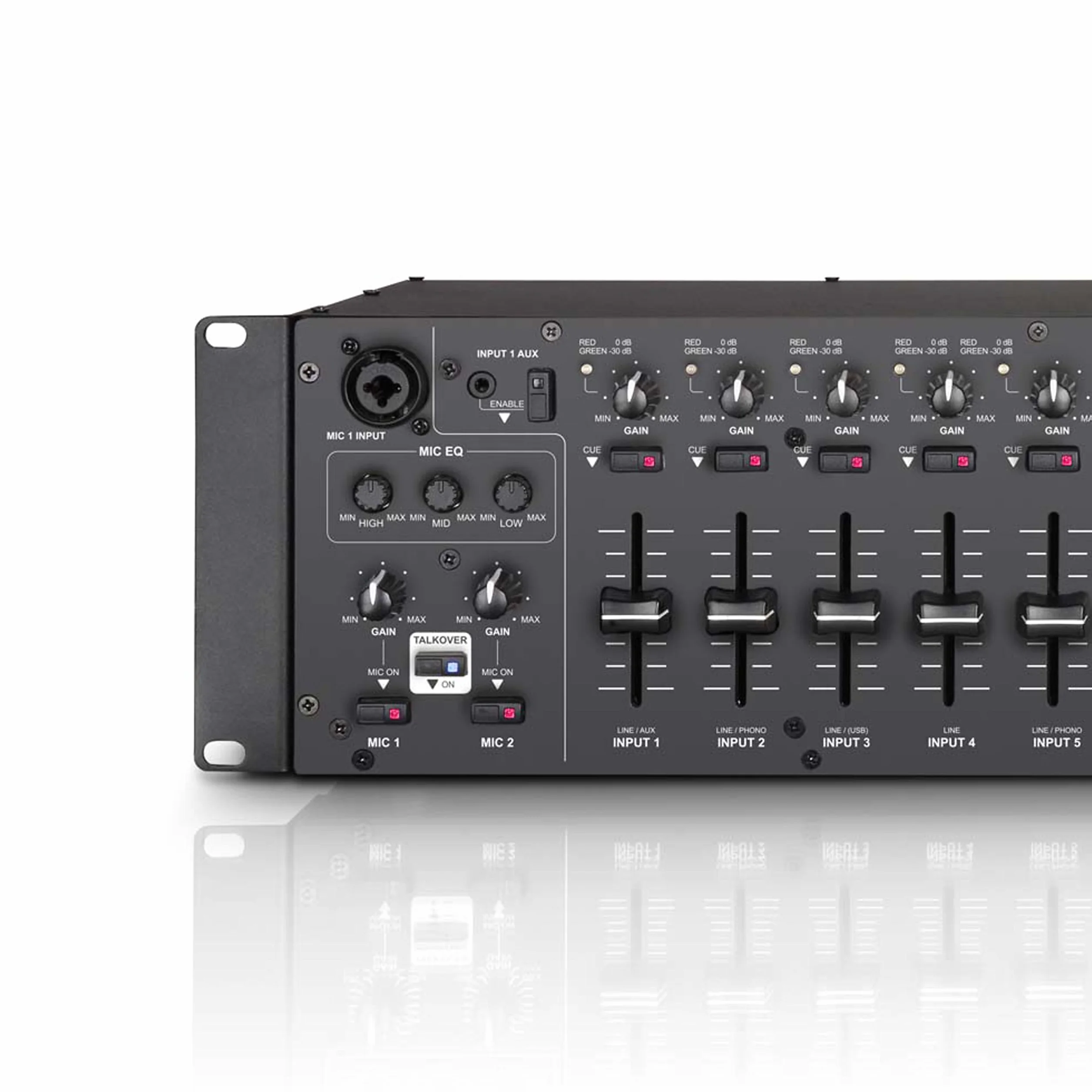 LD Systems ZONE 624 - Mezclador de 4 zonas, formato 19" 3 U