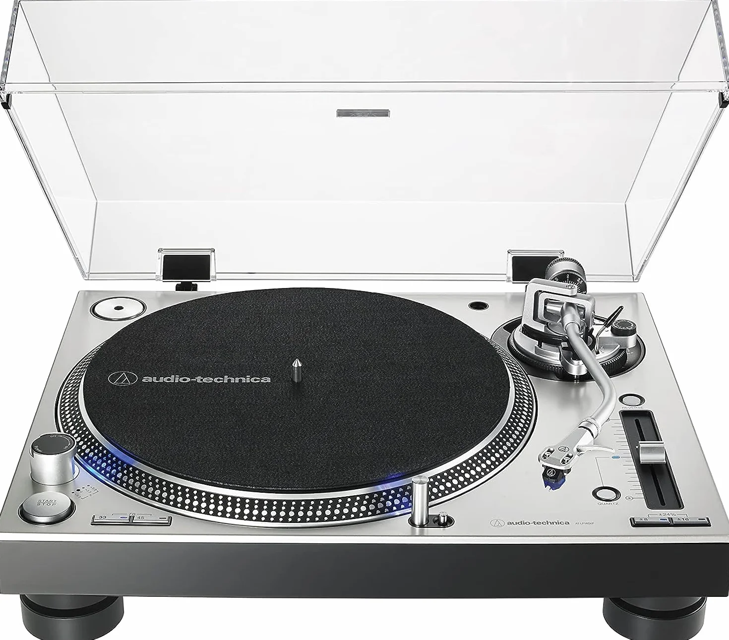 Audio-Technica LP140XPSVEUK Giradiscos Manual Profesional de Tracción Directa Plata