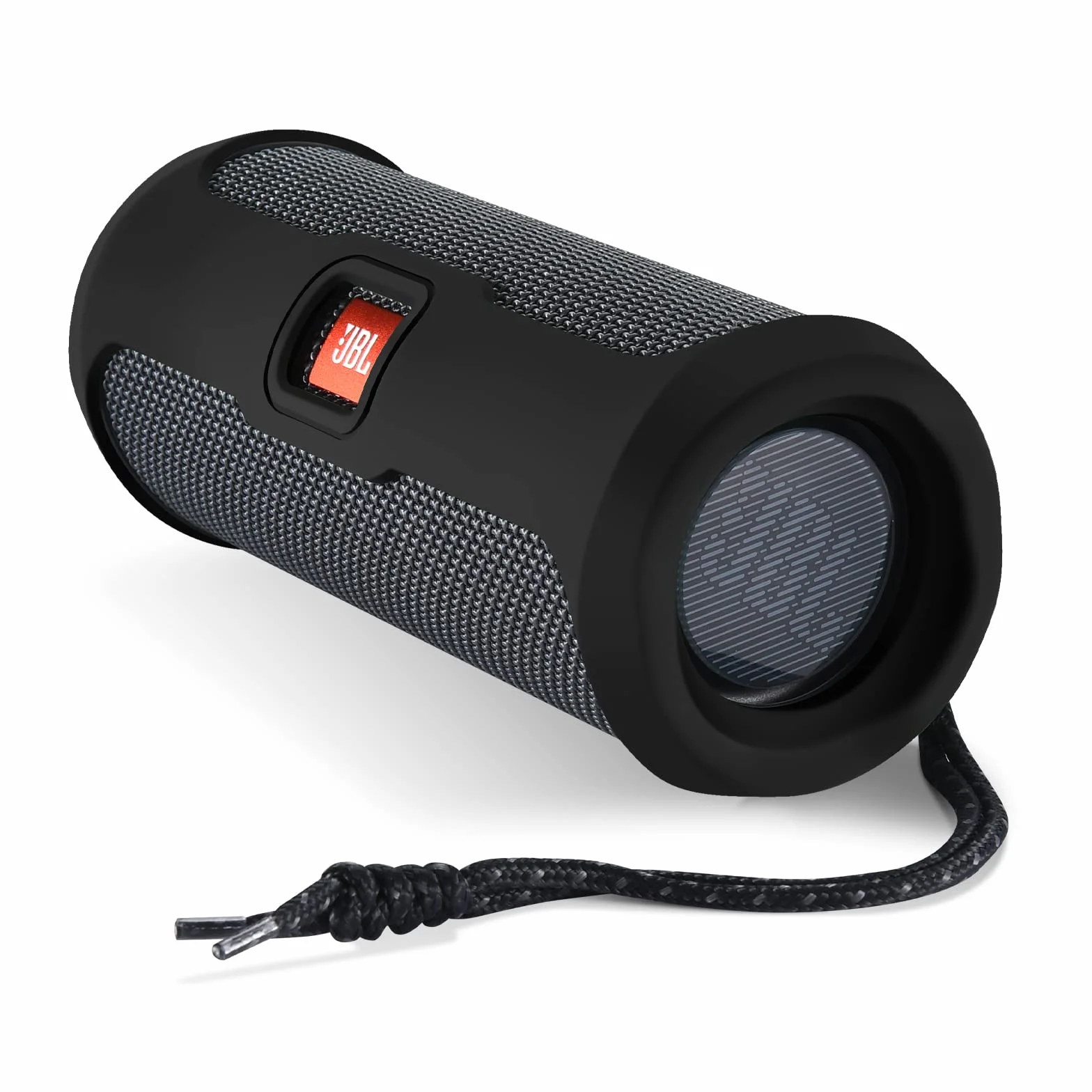 Fundas y Carcasas para JBL Flip Essential 2 Altavoces portátiles Bluetooth, Funda de Silicona Flip Essential 2 Funda Protectora portátil para Viaje (Negro)